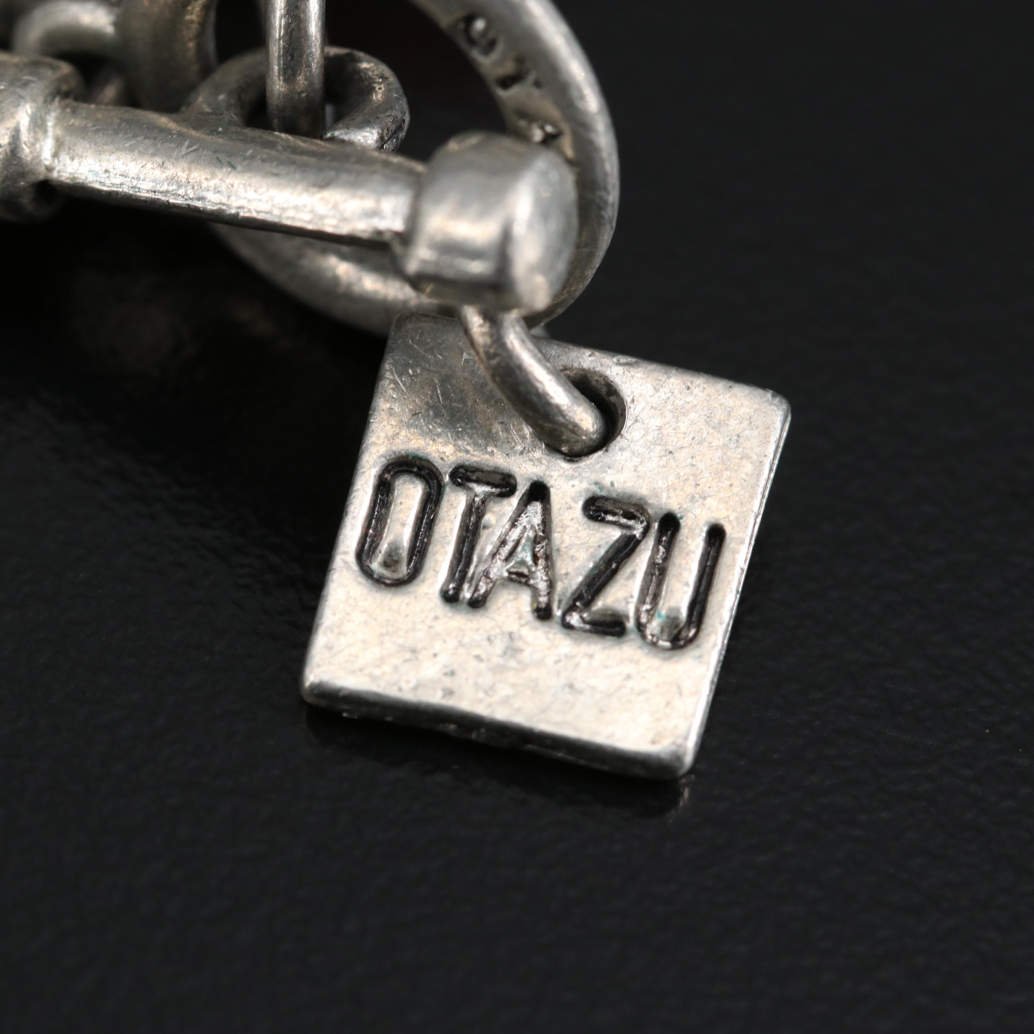 Rodrigo Otazu Rhinestone Flower Necklace and Earrings