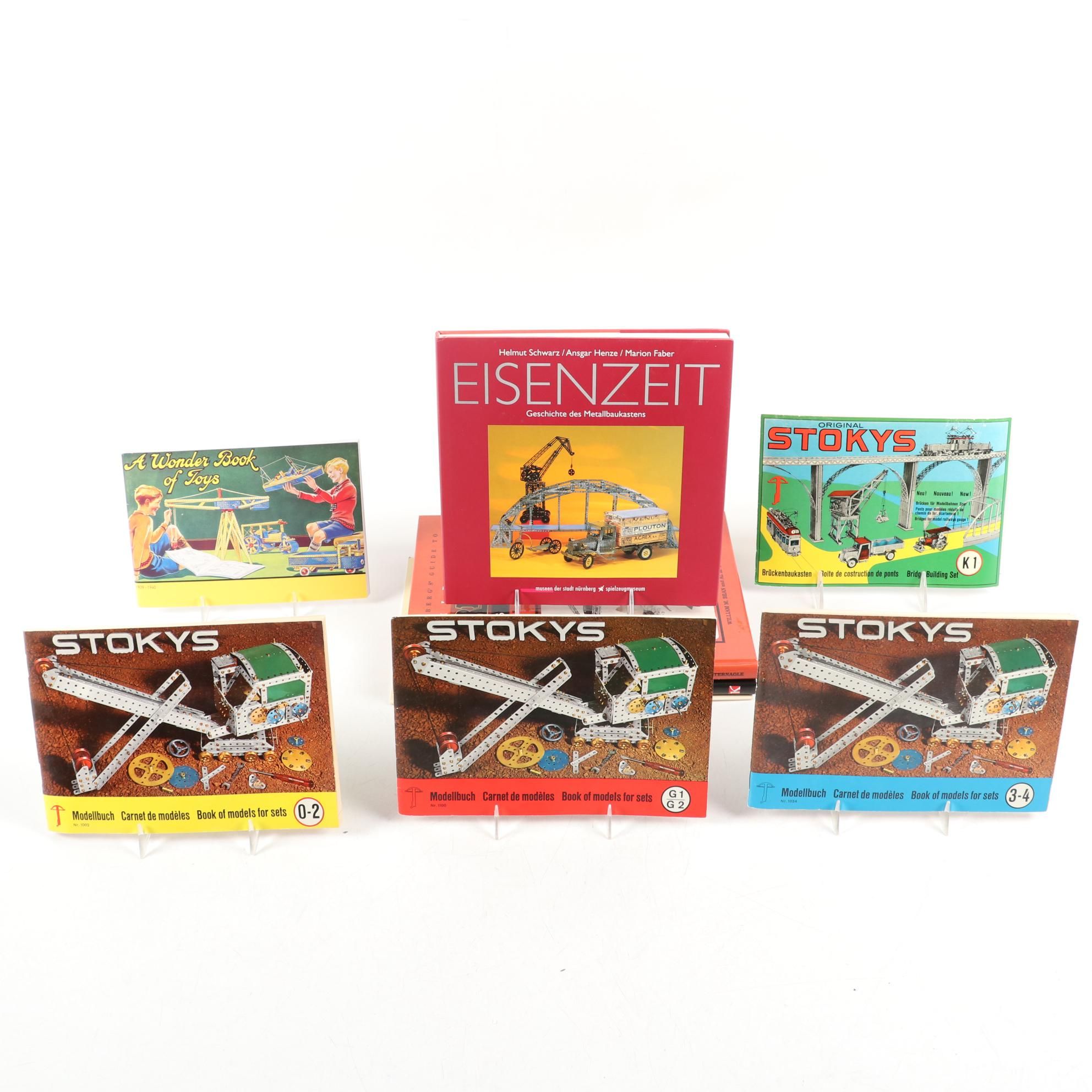 Model Building Books Including "Gilbert Erector Sets," "Stokys," and Others