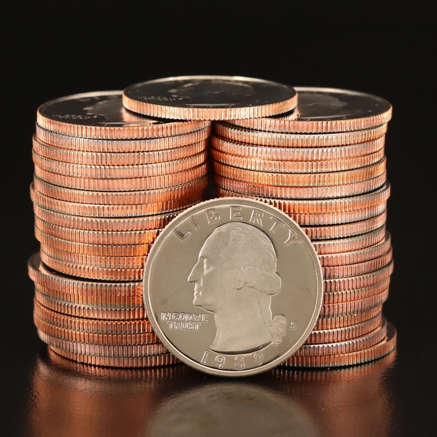 Three Rolls of U.S. Proof Coins