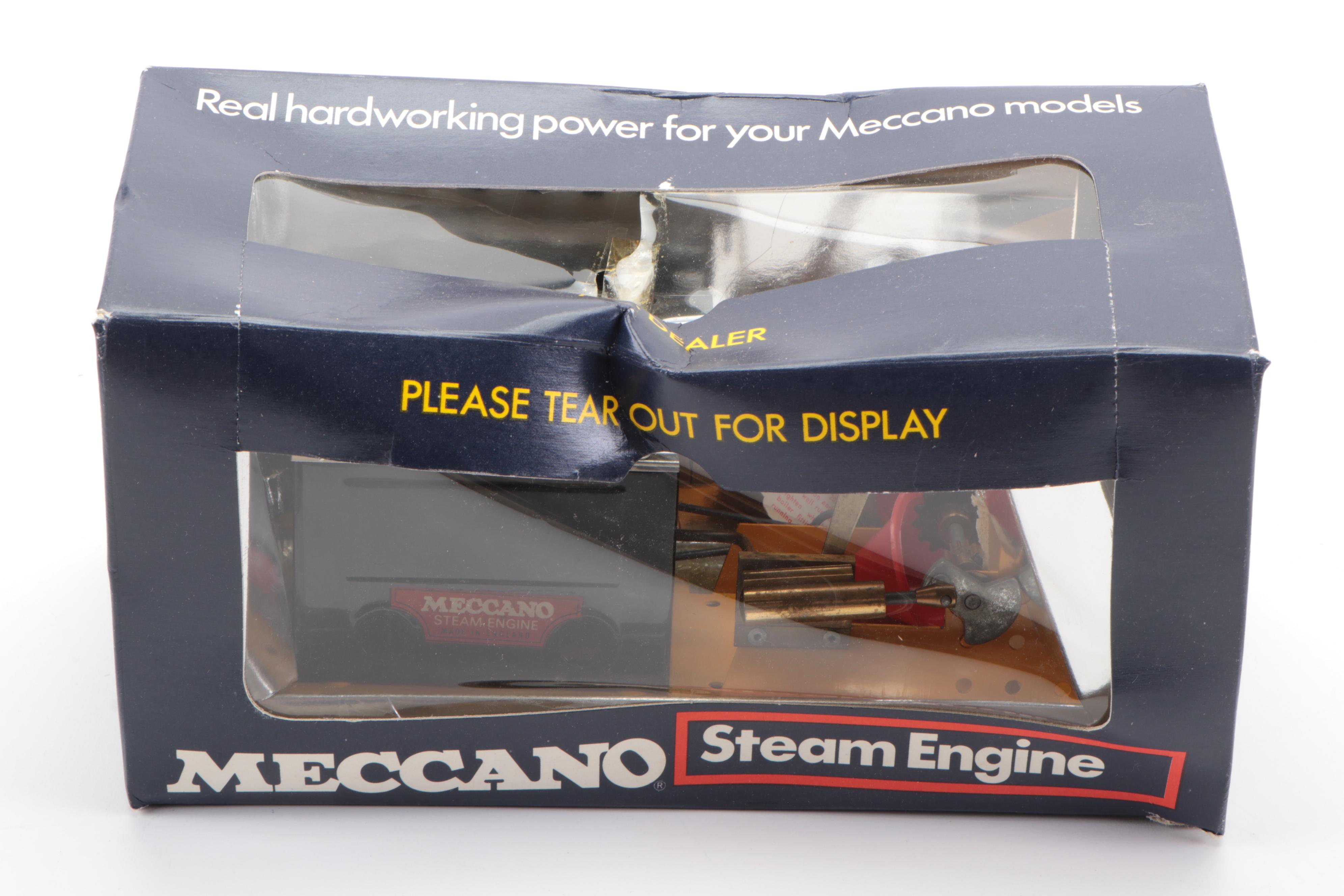 Assortment of Meccano STEM Model Kits with Parts and Accessories