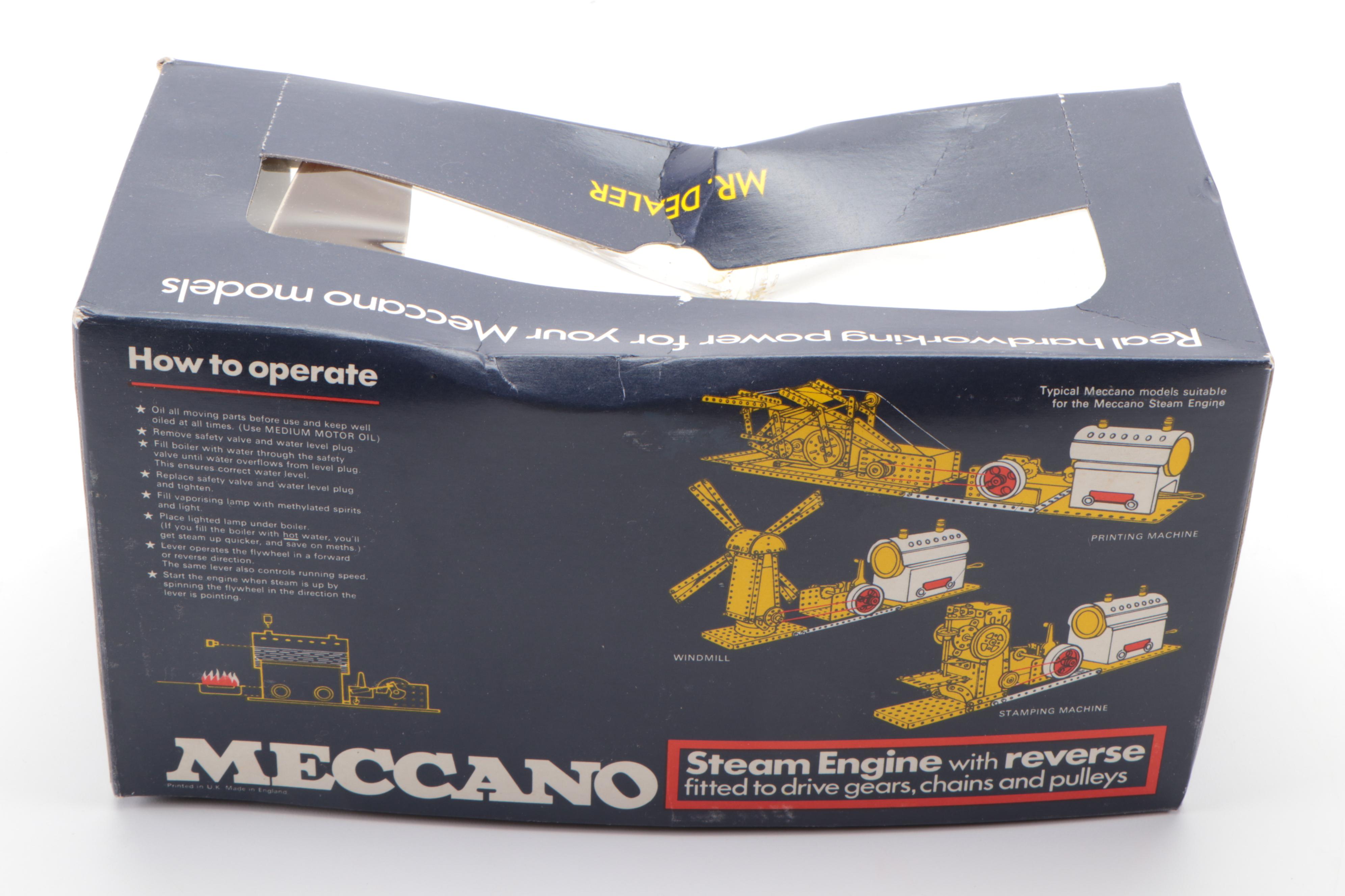 Assortment of Meccano STEM Model Kits with Parts and Accessories