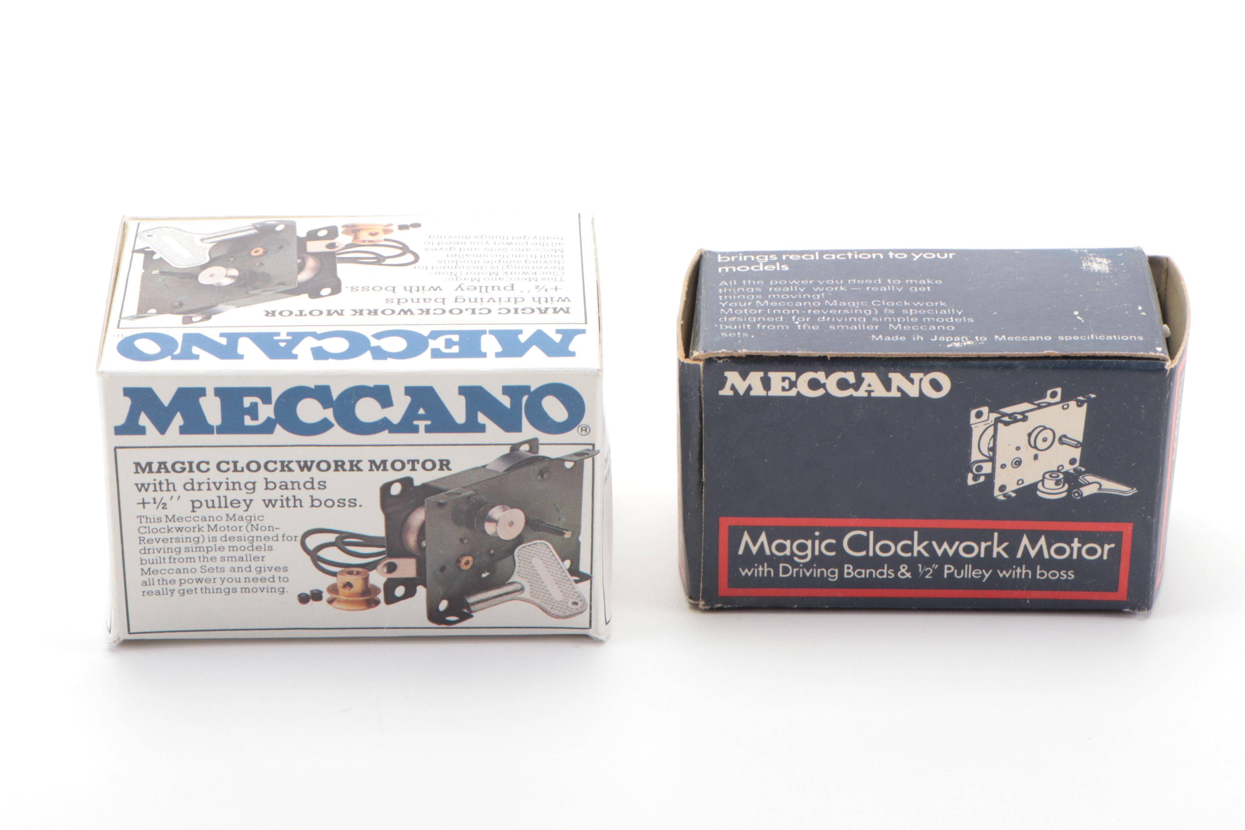 Assortment of Meccano STEM Model Kits with Parts and Accessories