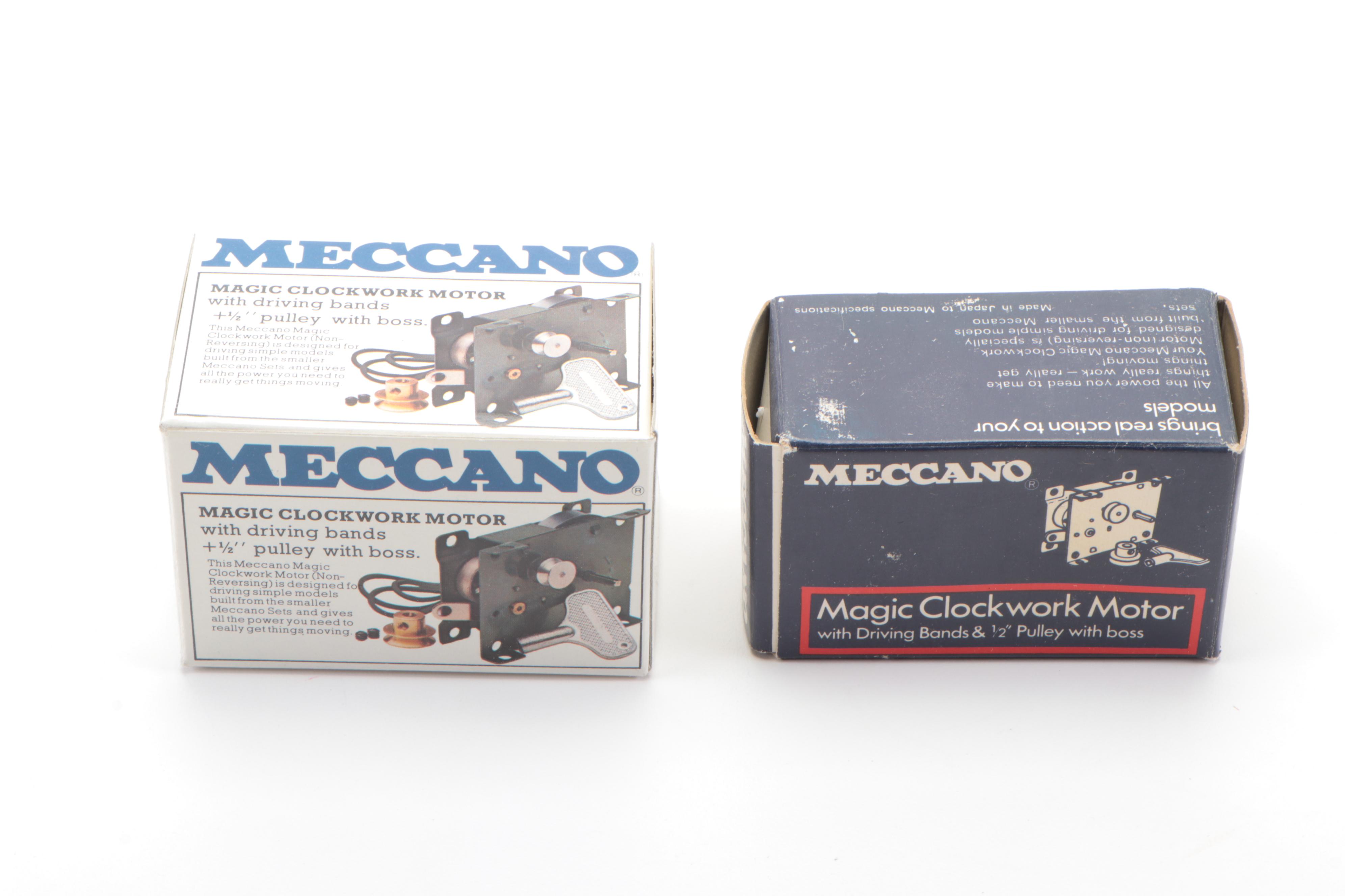 Assortment of Meccano STEM Model Kits with Parts and Accessories