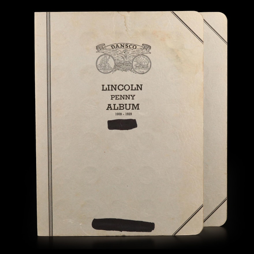 Lincoln Cent Collection in Two Vintage Dansco Albums