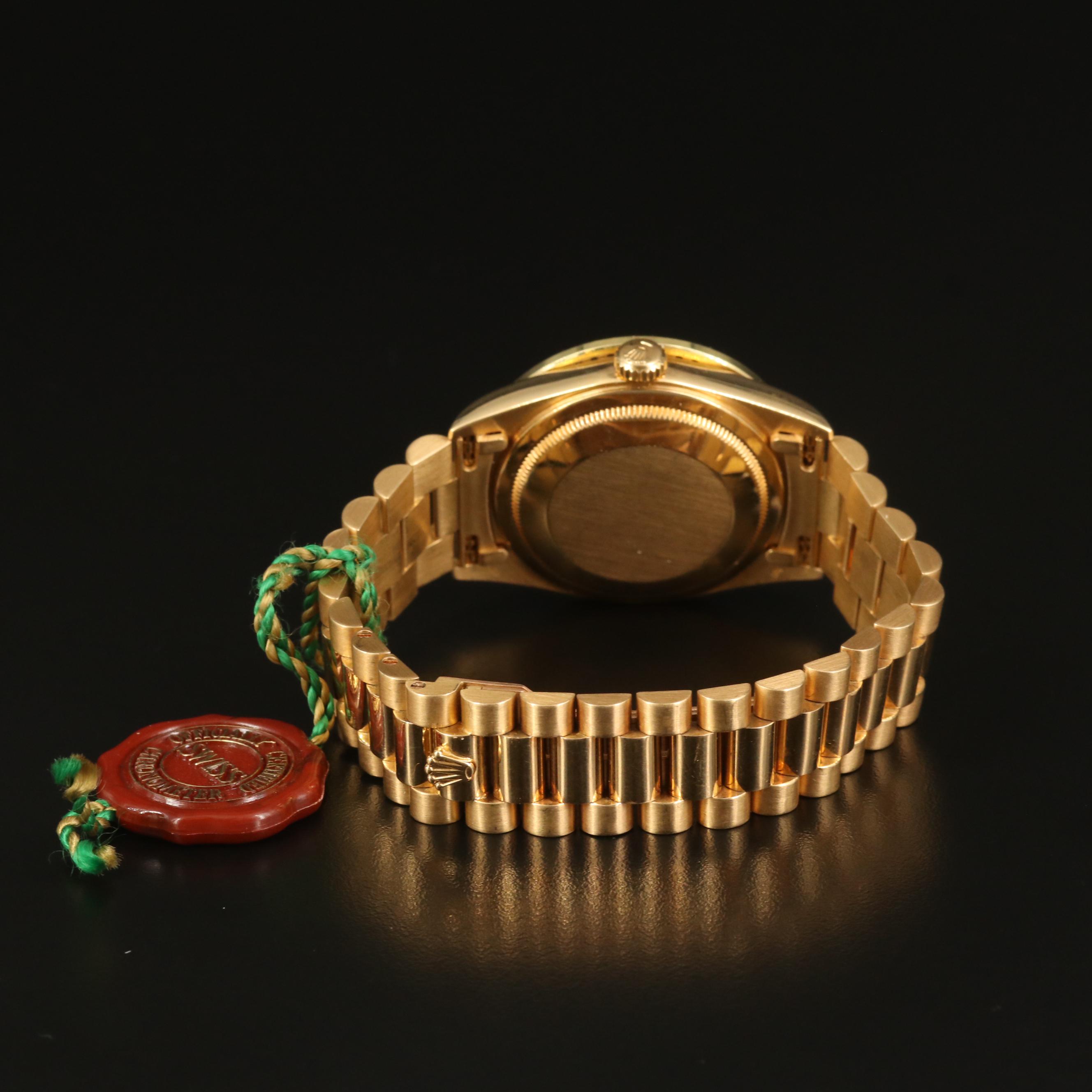 18K and 1.66 CTW Diamond Rolex "Day/Date President" Automatic Watch