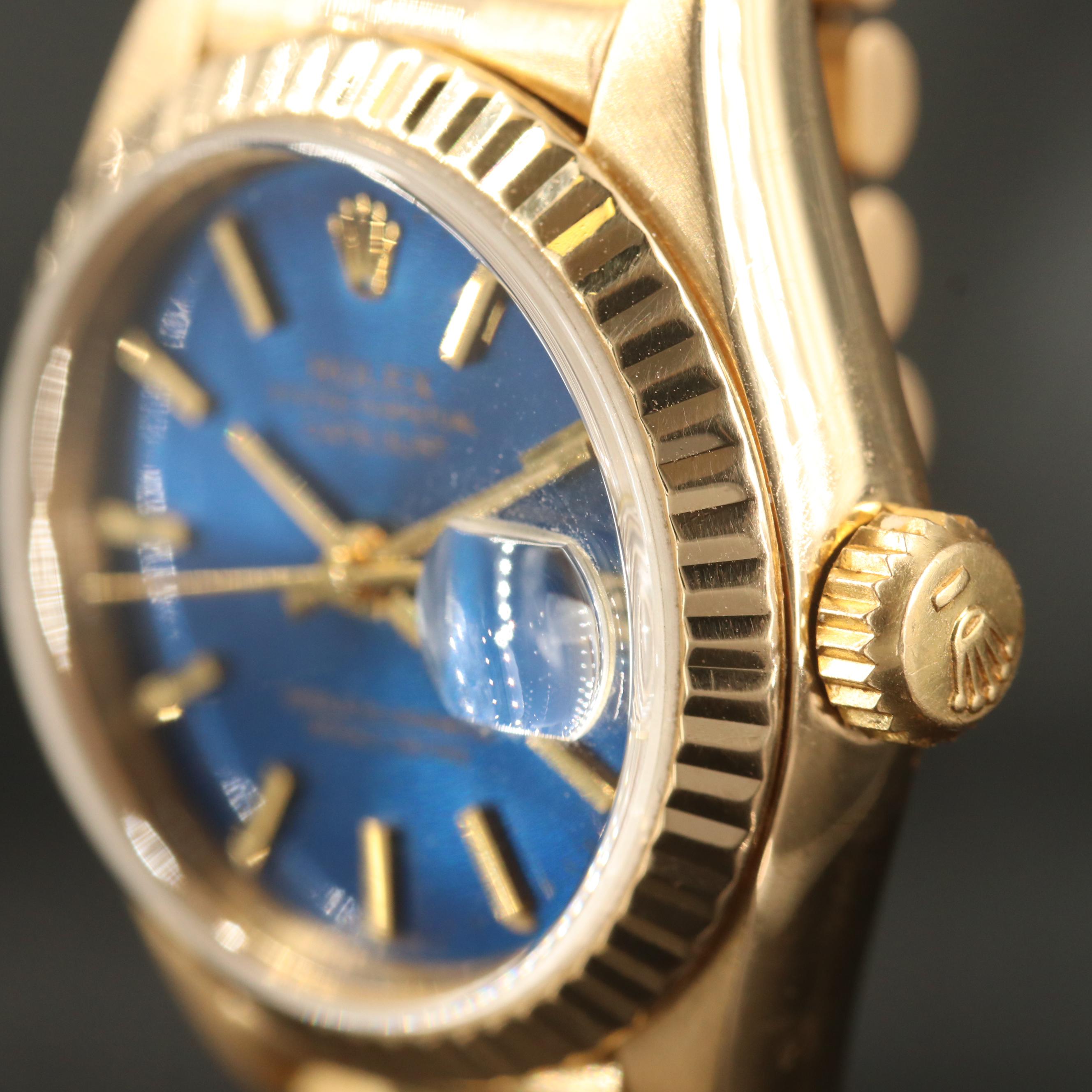 1984 Rolex "Datejust President" 18K Yellow Gold Automatic Watch