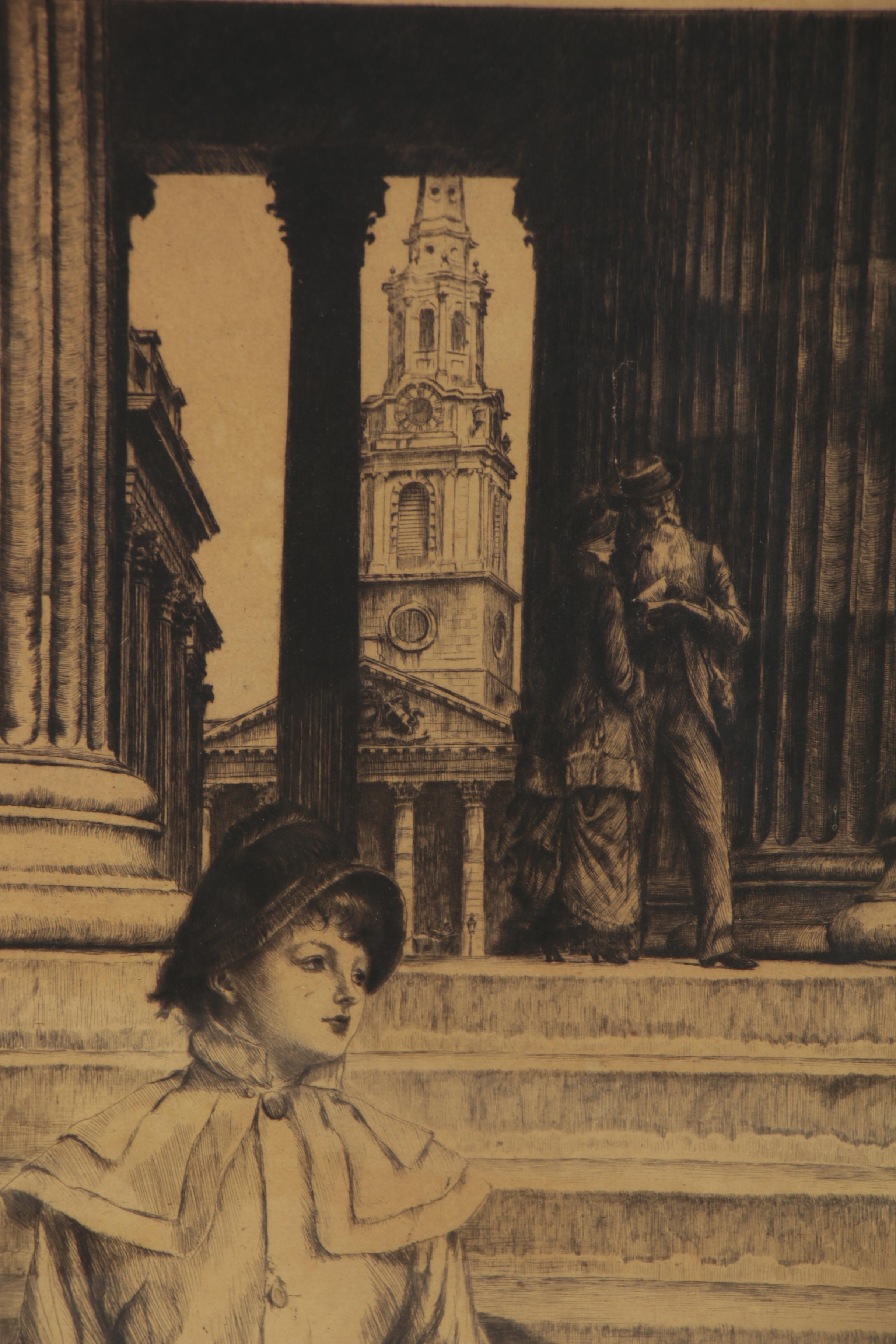 James Jacques Joseph Tissot Etching with Drypoint, 1878