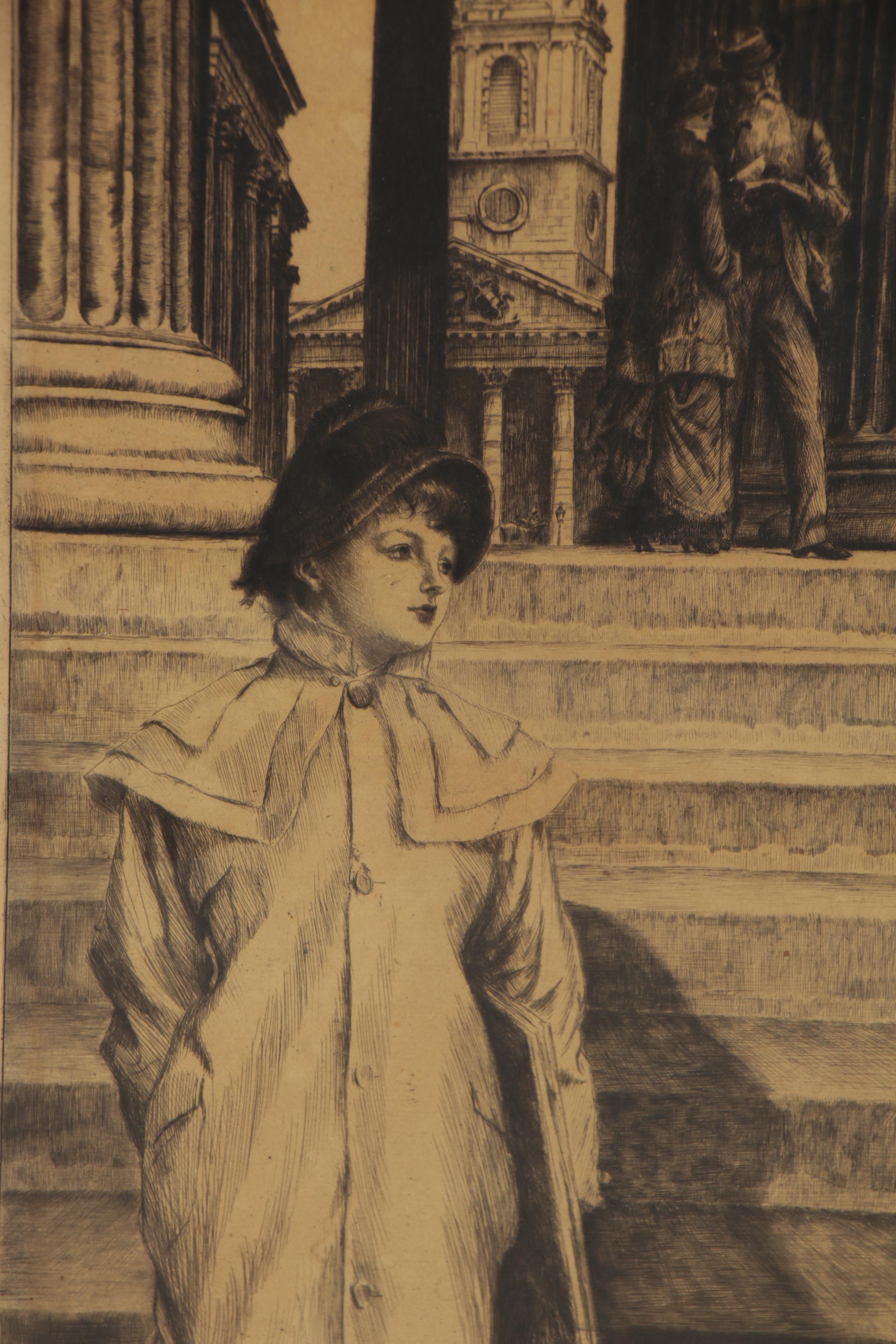 James Jacques Joseph Tissot Etching with Drypoint, 1878
