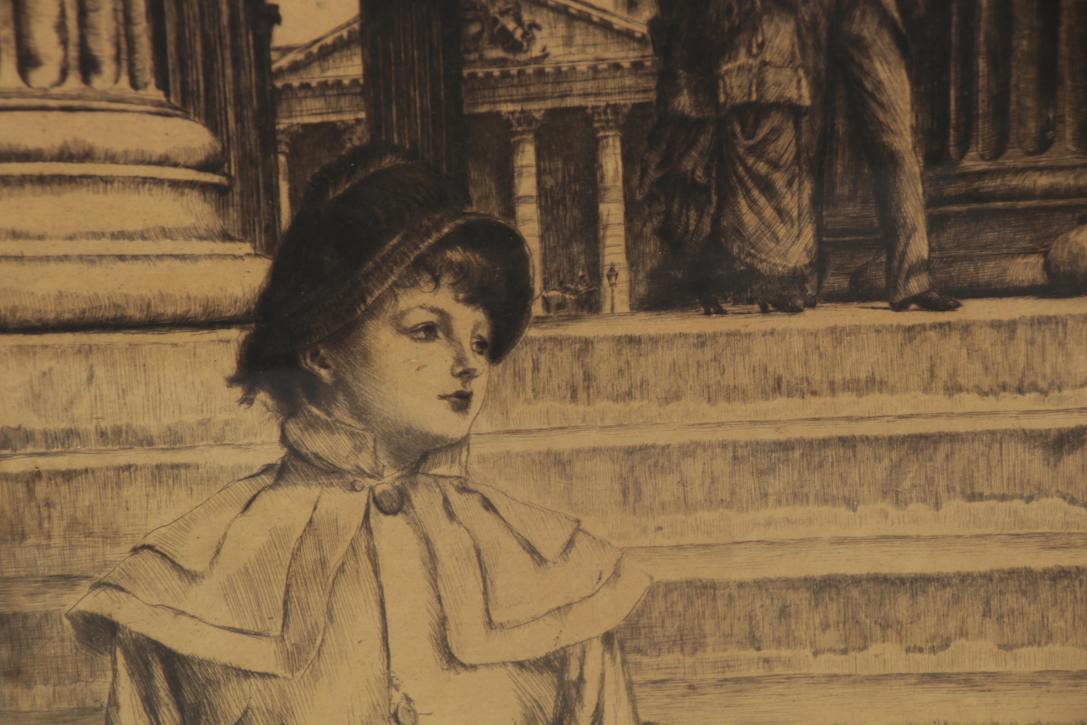 James Jacques Joseph Tissot Etching with Drypoint, 1878