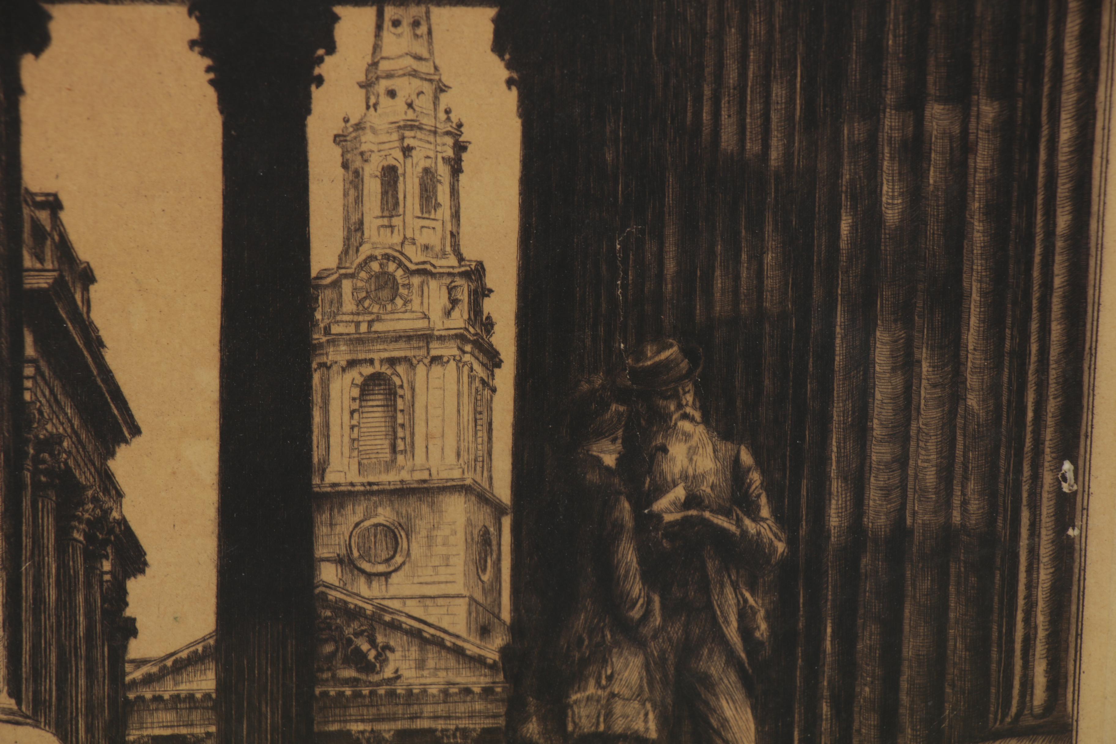 James Jacques Joseph Tissot Etching with Drypoint, 1878