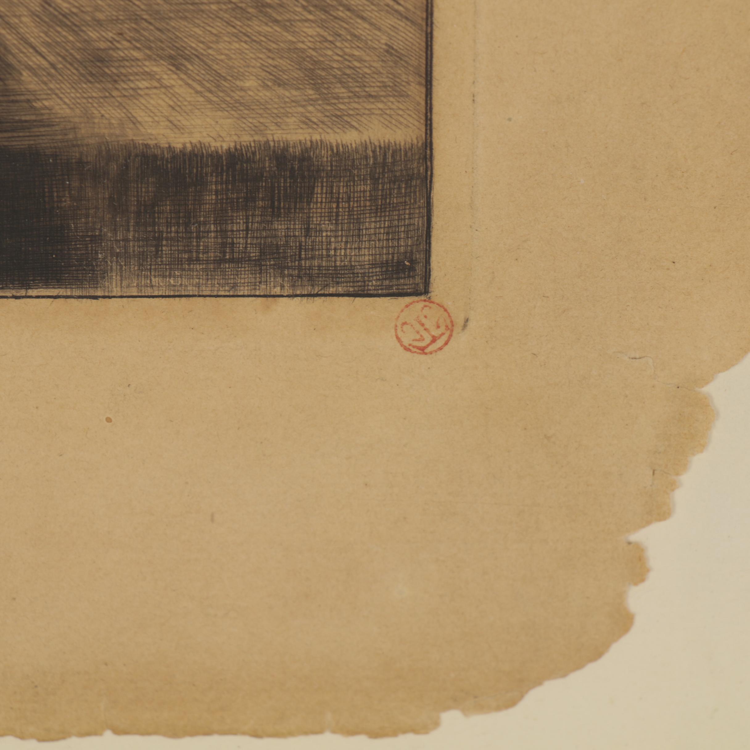 James Jacques Joseph Tissot Etching with Drypoint, 1878