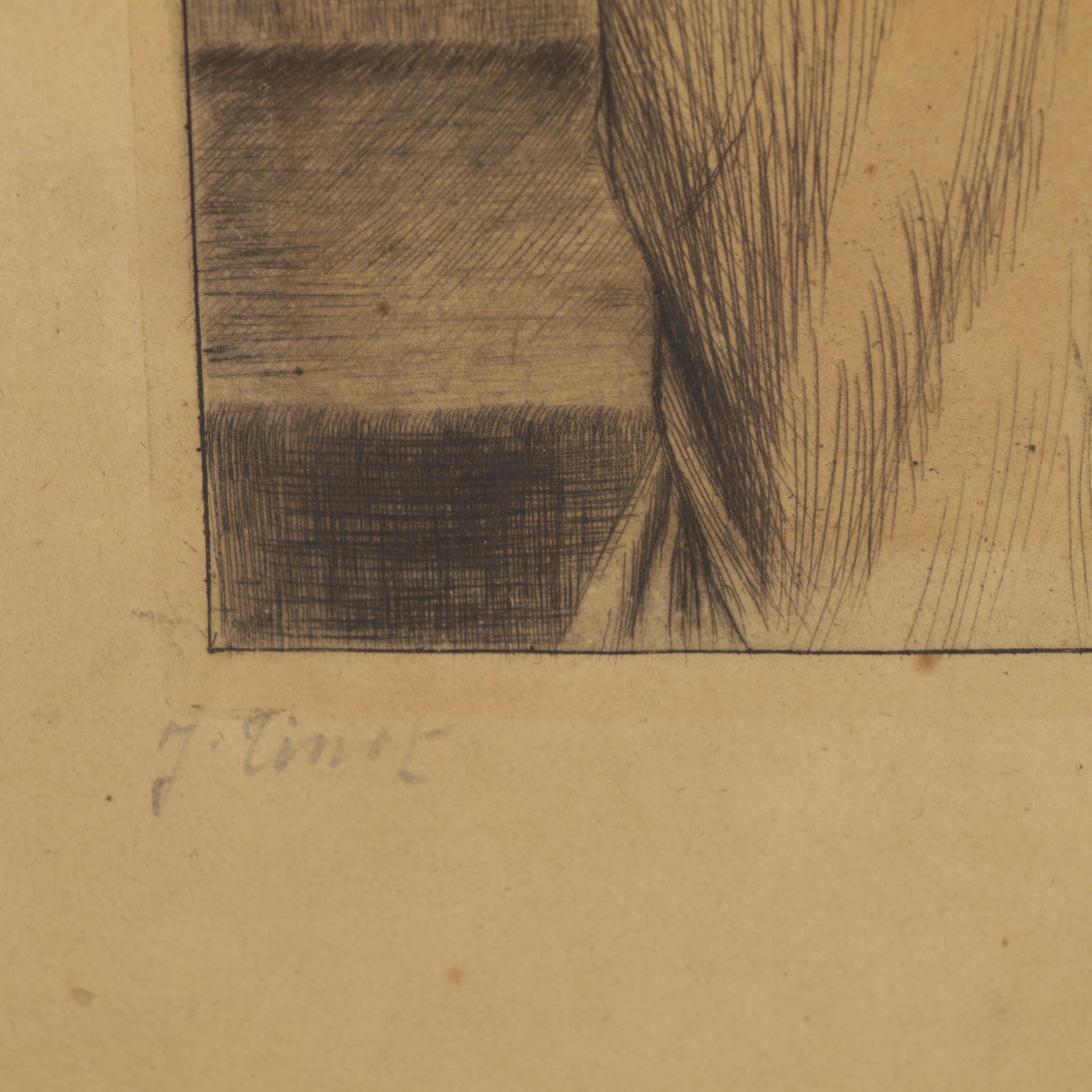 James Jacques Joseph Tissot Etching with Drypoint, 1878