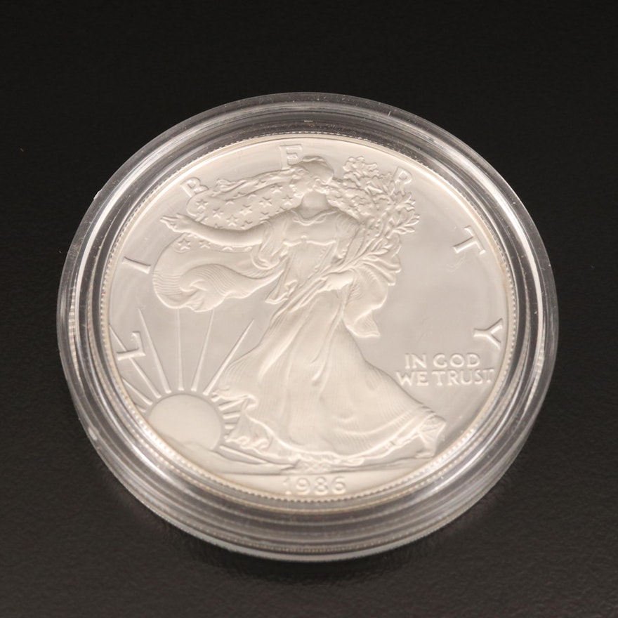 1986-S American Silver Eagle Proof Bullion Coin