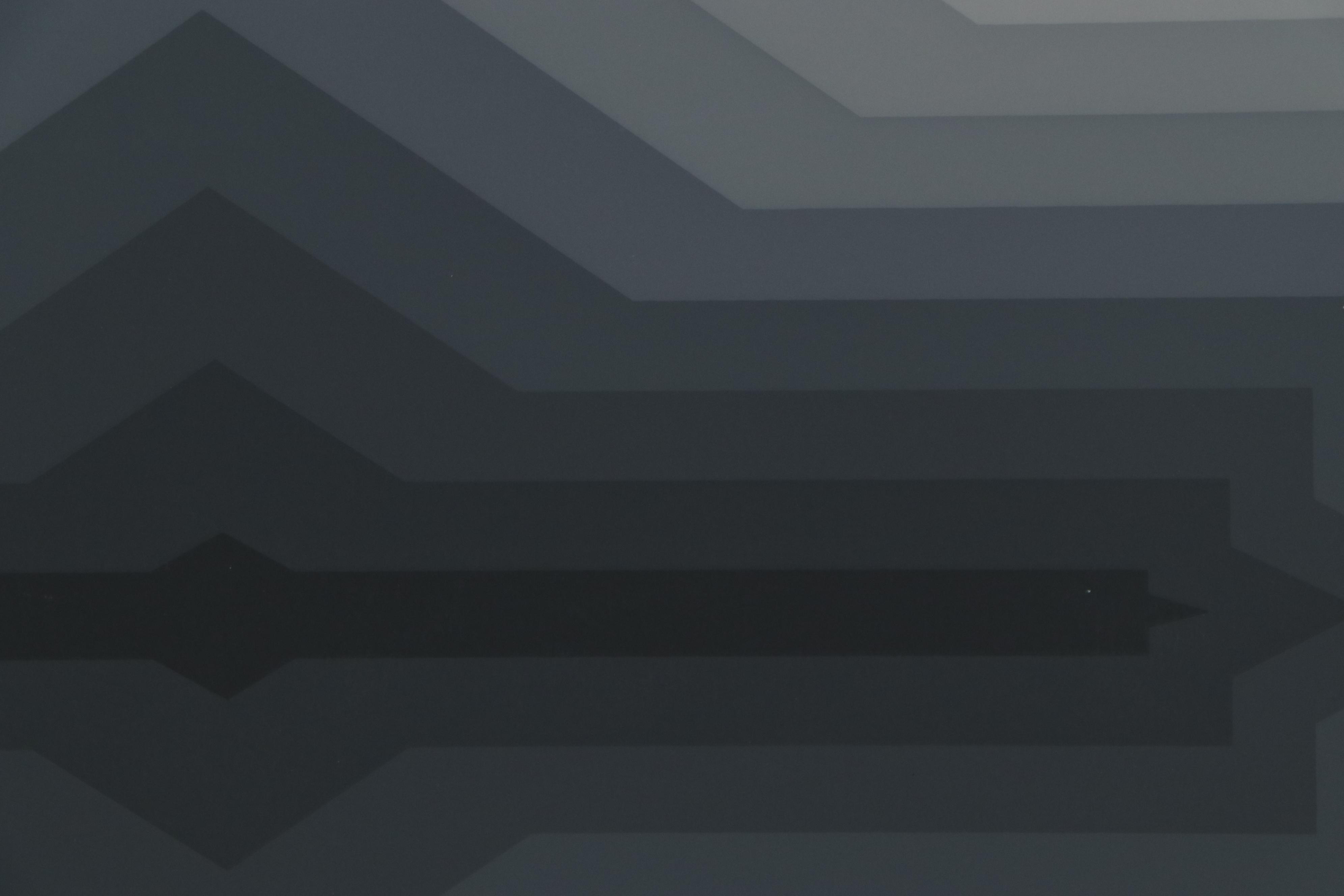 Jurgen Peters Op Art Serigraph "Spur," 1981