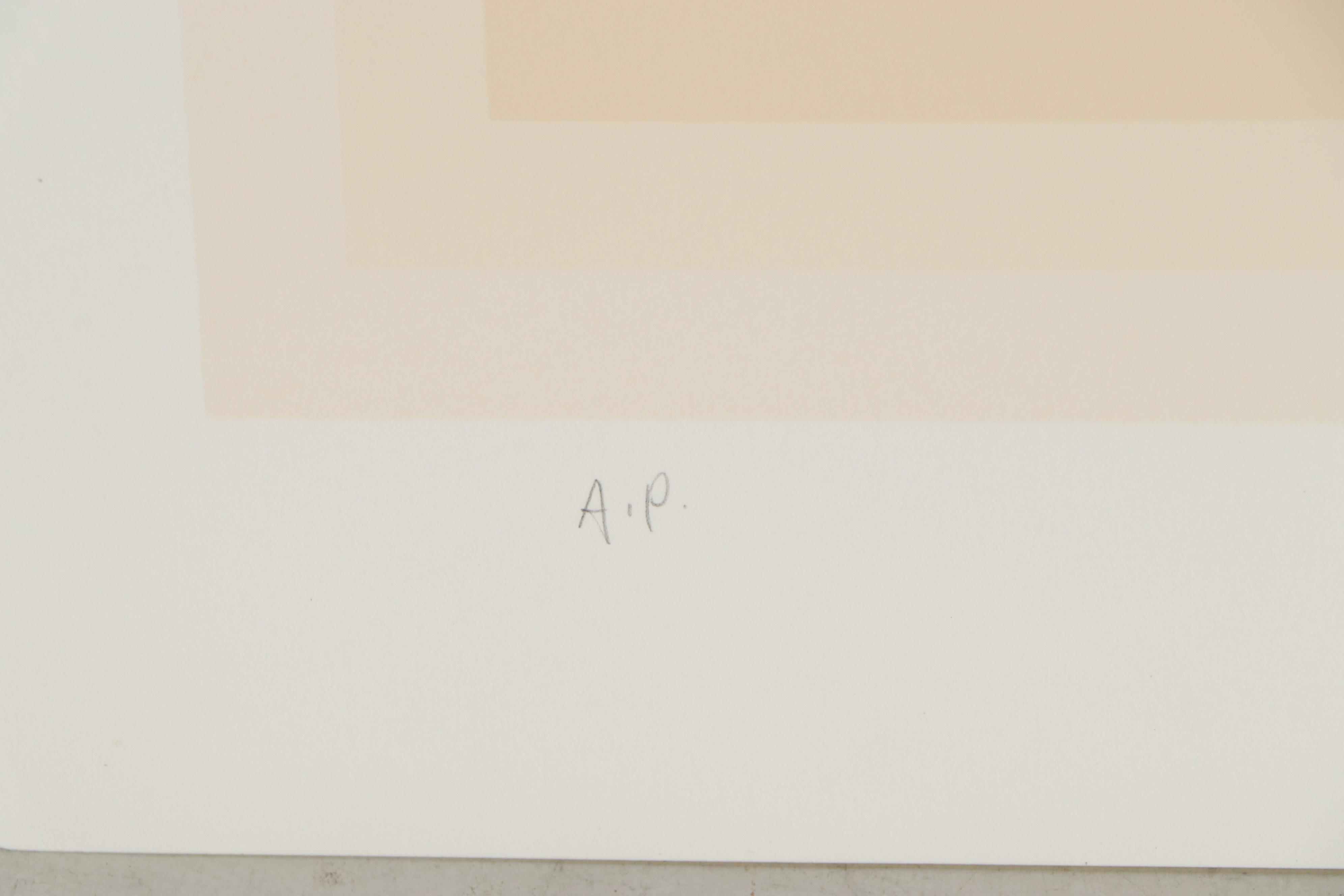 Jurgen Peters Op Art Serigraph "Spur," 1981