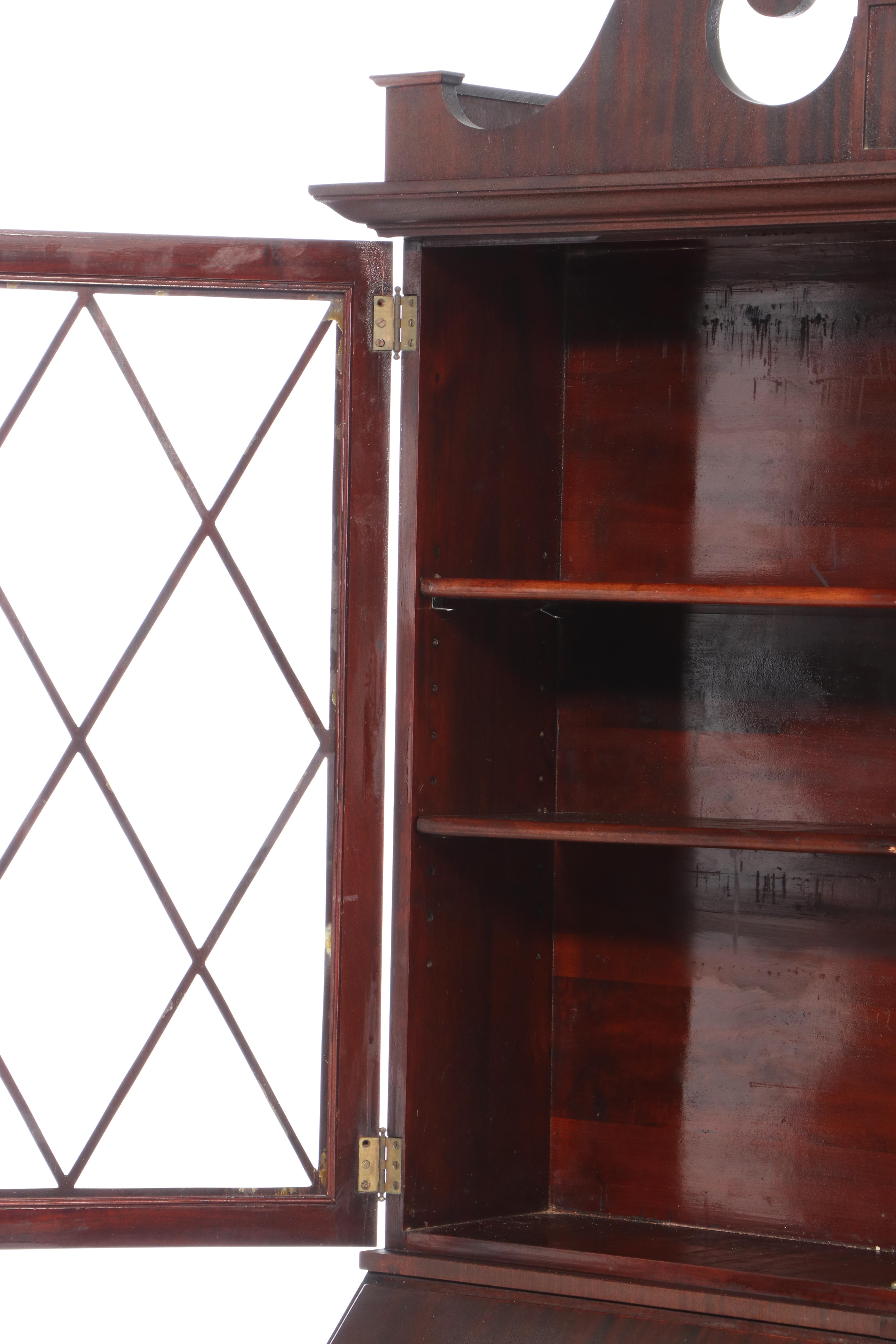 Empire Style Mahogany Secretary Desk, Early 20th Century