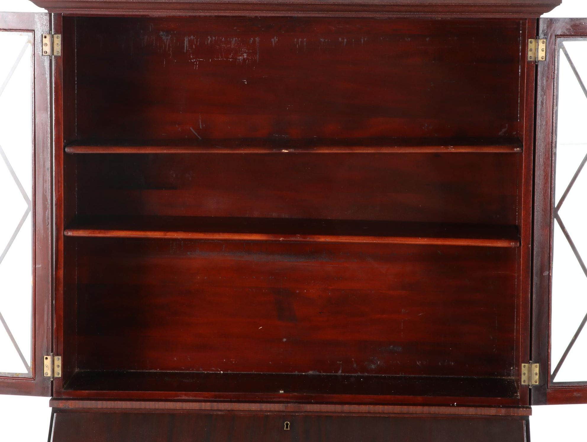 Empire Style Mahogany Secretary Desk, Early 20th Century