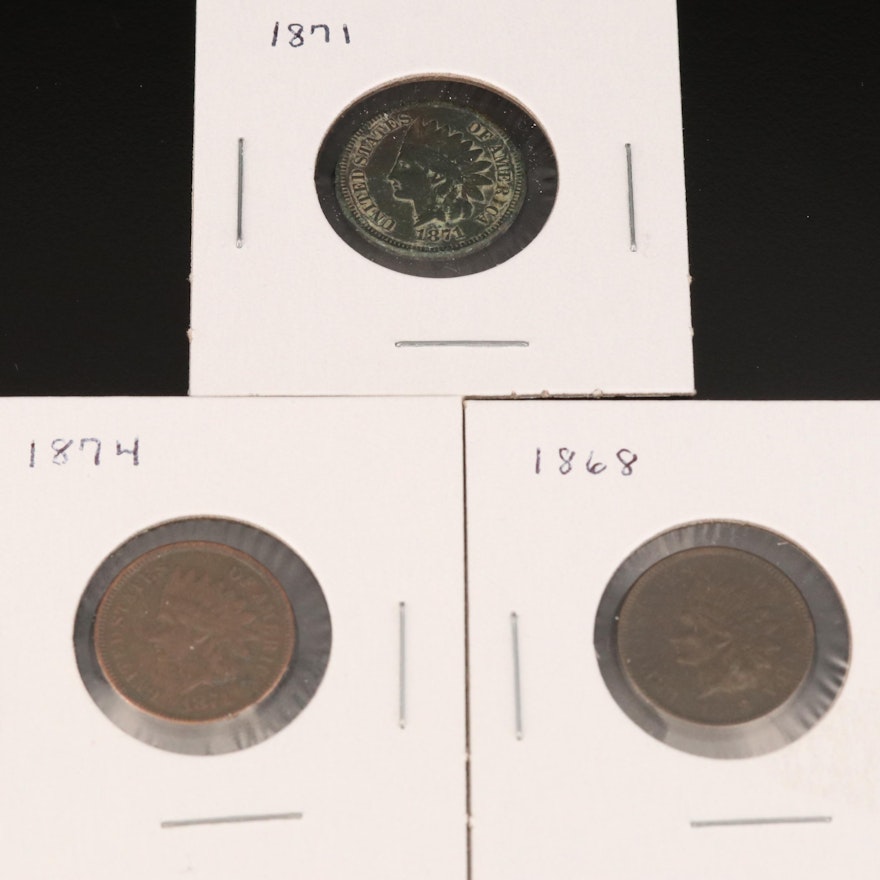 Three Key Date Indian Head Cents