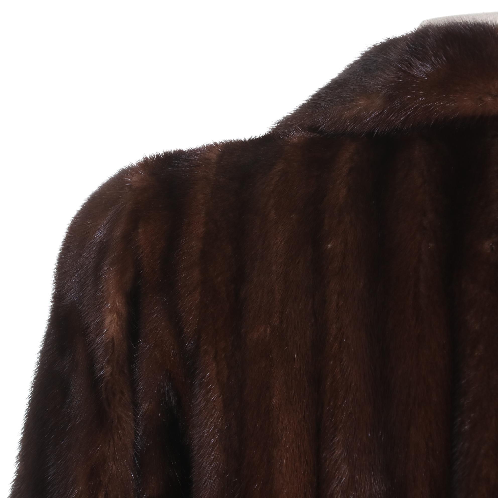 Mink Fur Directional Pelt Swing Coat