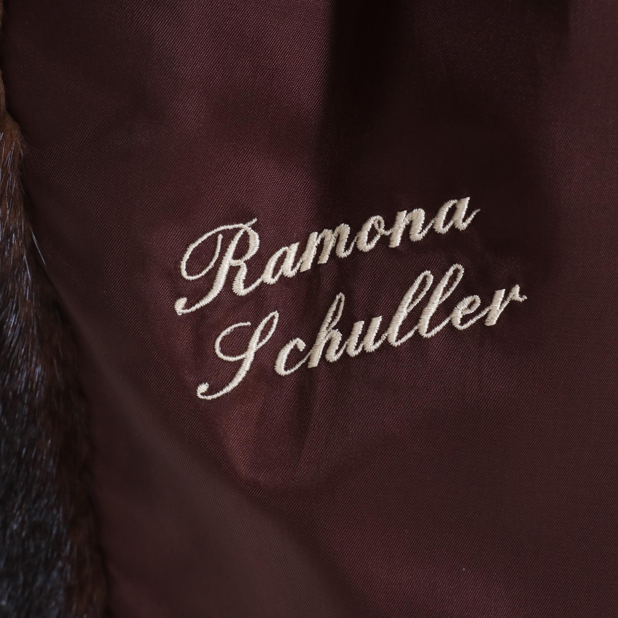 Mink Fur Directional Pelt Swing Coat