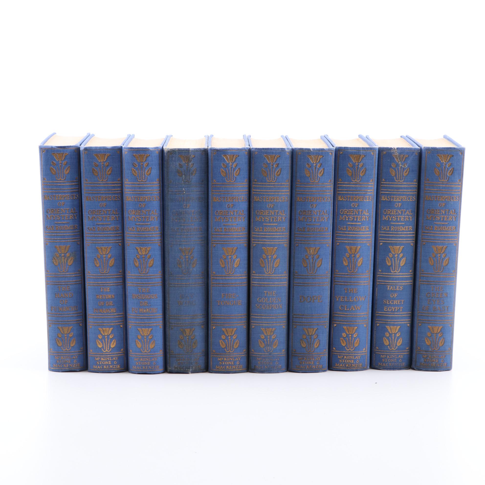 "Masterpieces of Oriental Mystery" Ten-Volume Set by Sax Rohmer