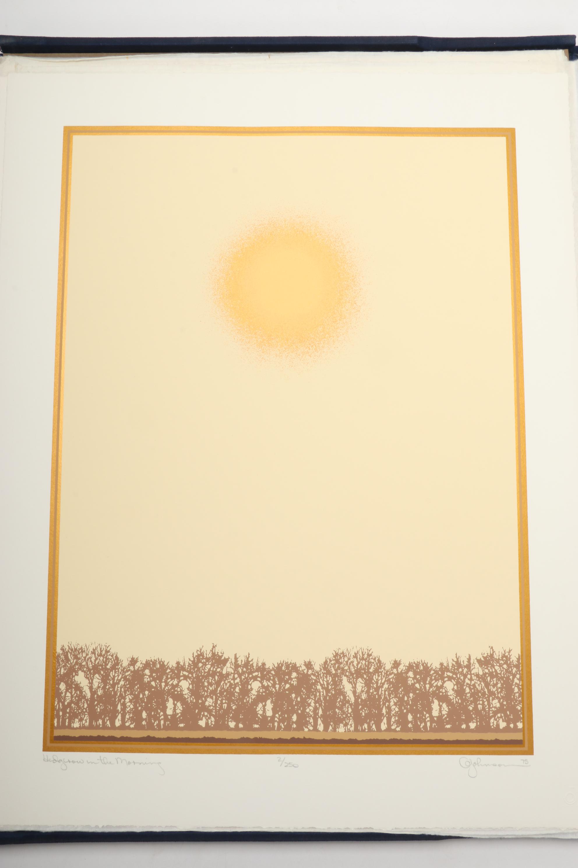 Oren S. Johnson Folio "Big Sky: Serigraphs and Verse," 1975