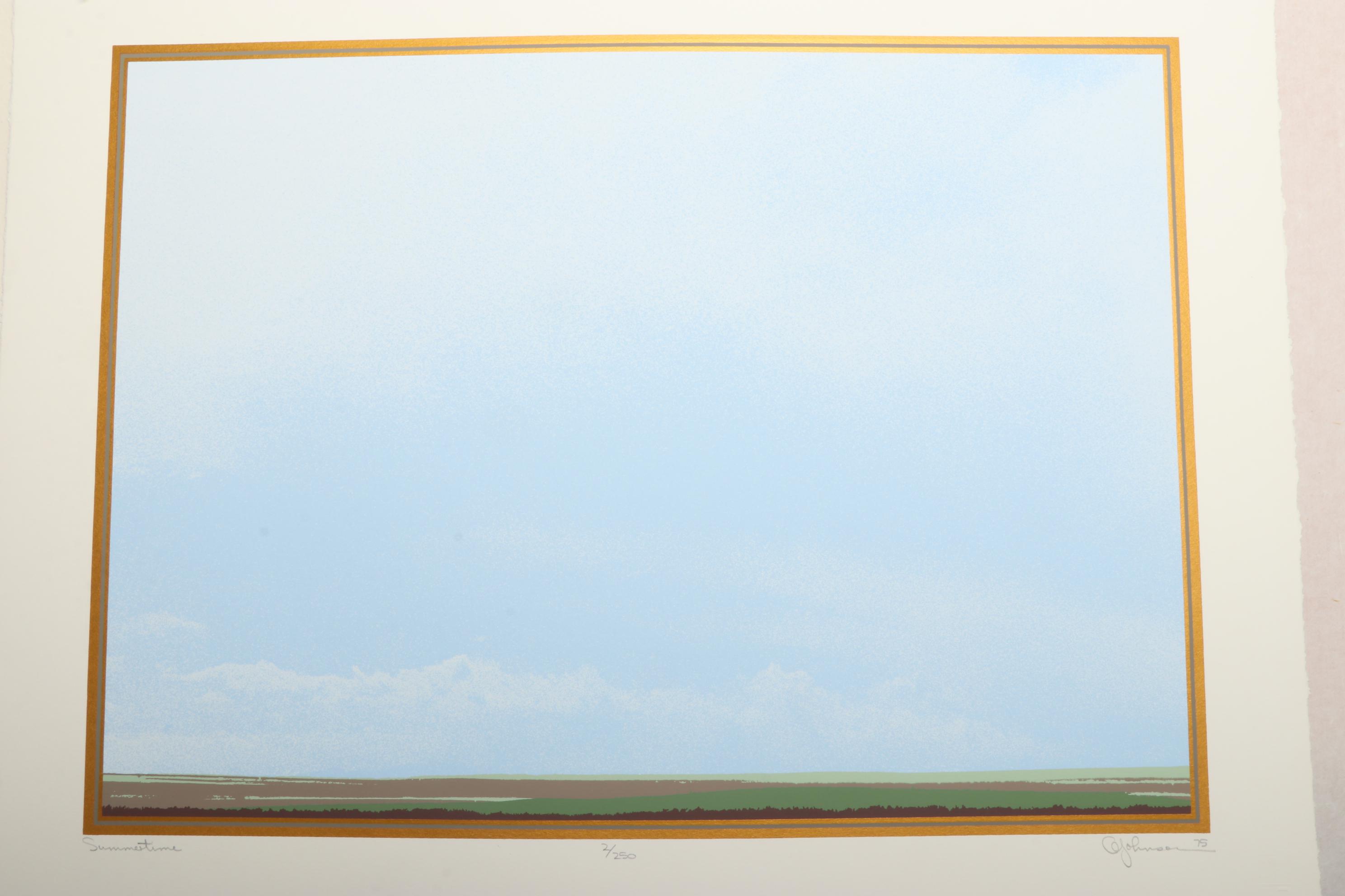 Oren S. Johnson Folio "Big Sky: Serigraphs and Verse," 1975
