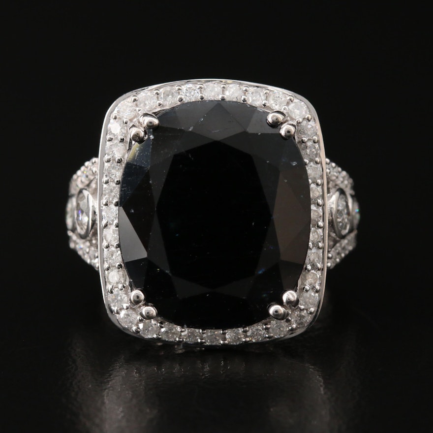 14K Corundum and 1.75 CTW Diamond Ring