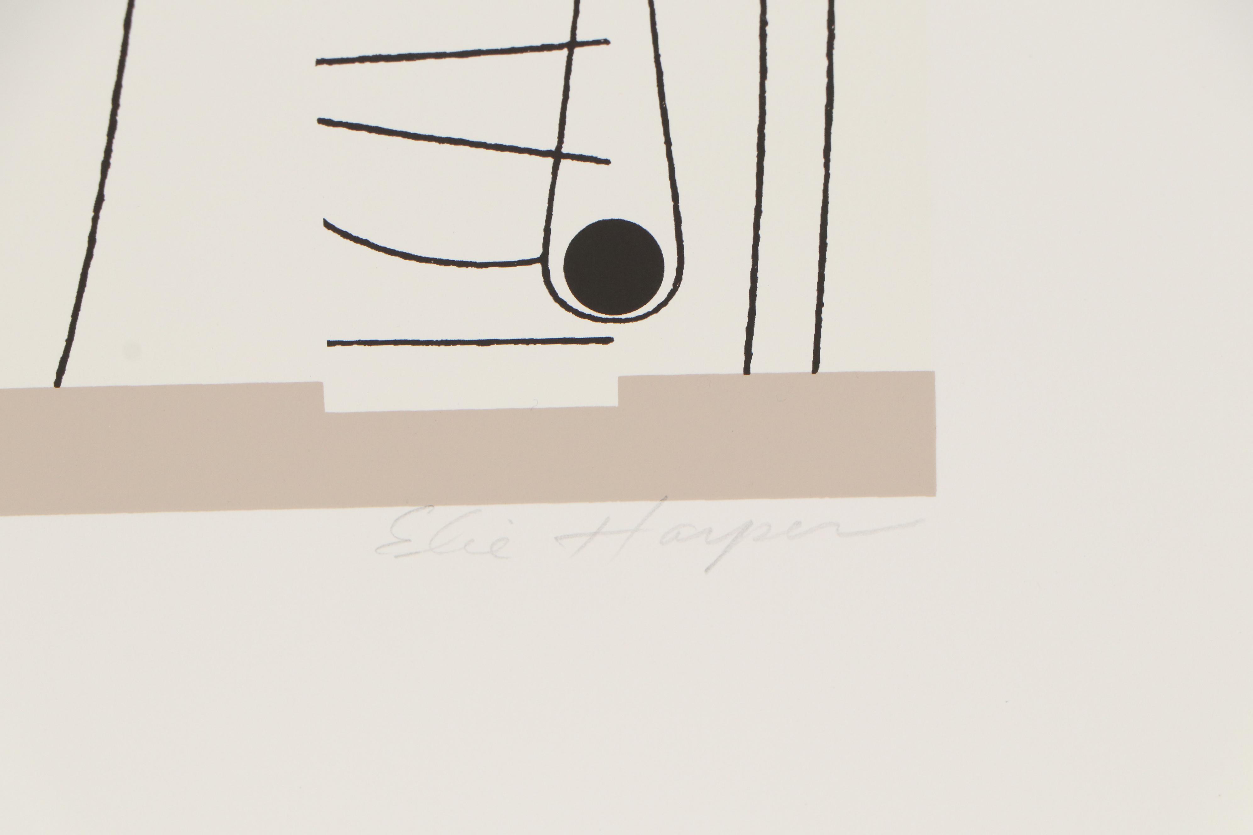 Edie Harper Serigraph of David and Goliath "Pow!," 1979