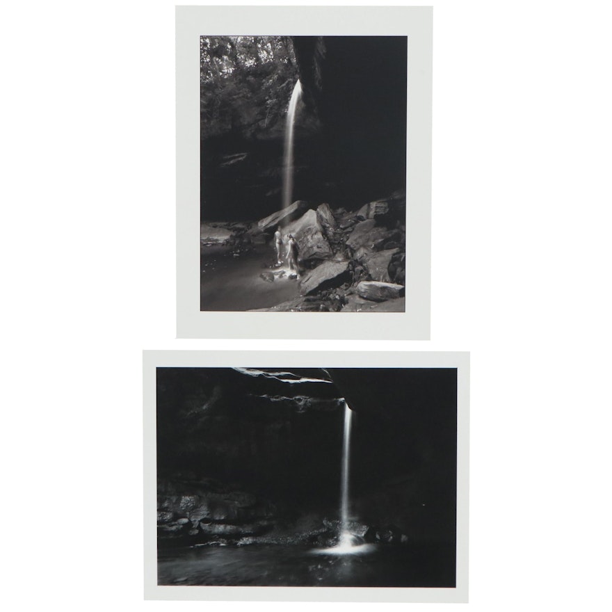 William D. Wade Inkjet Photographs of Waterfalls, Late 20th Century