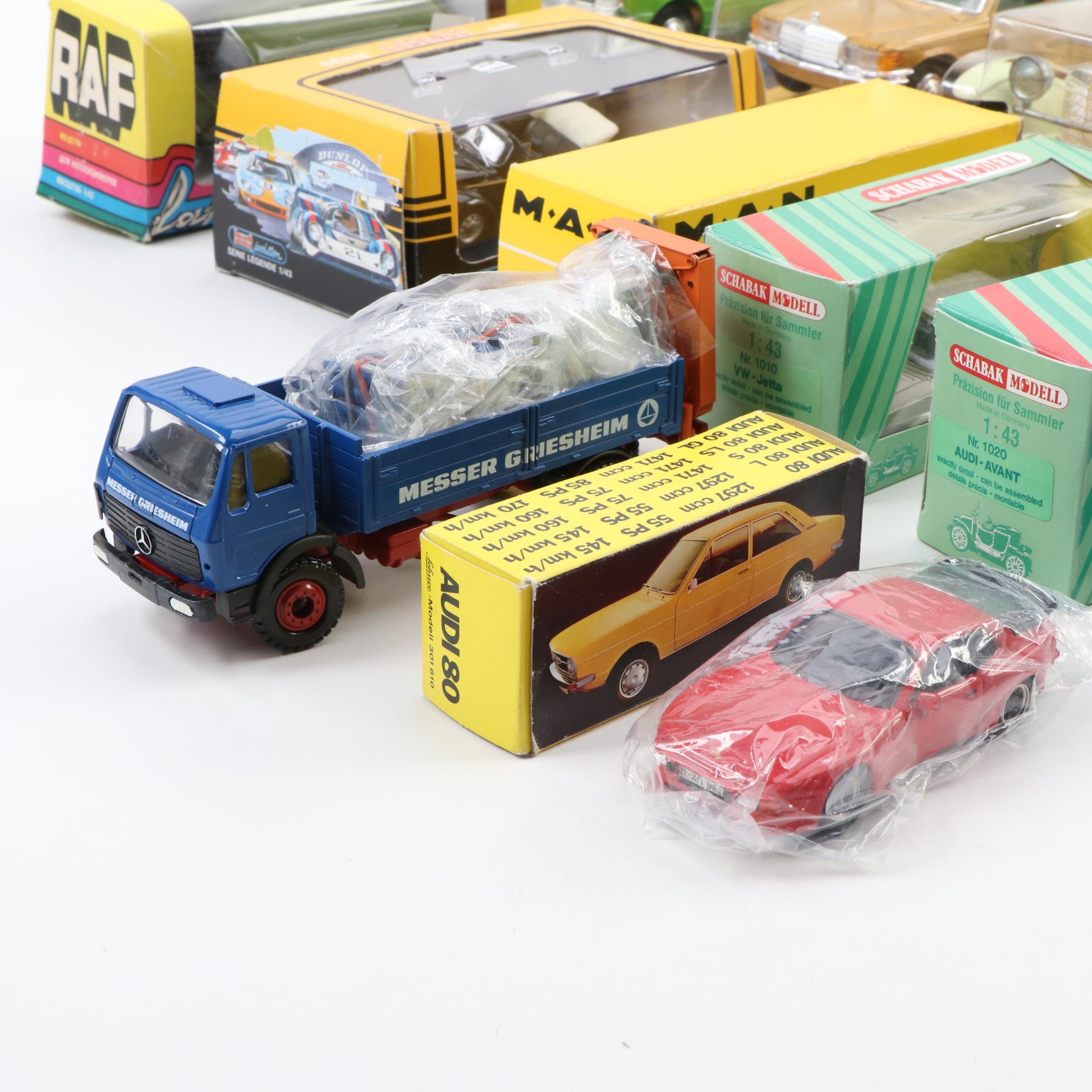 Marklin, Gama, Schuco and Other Die Cast Vehicles