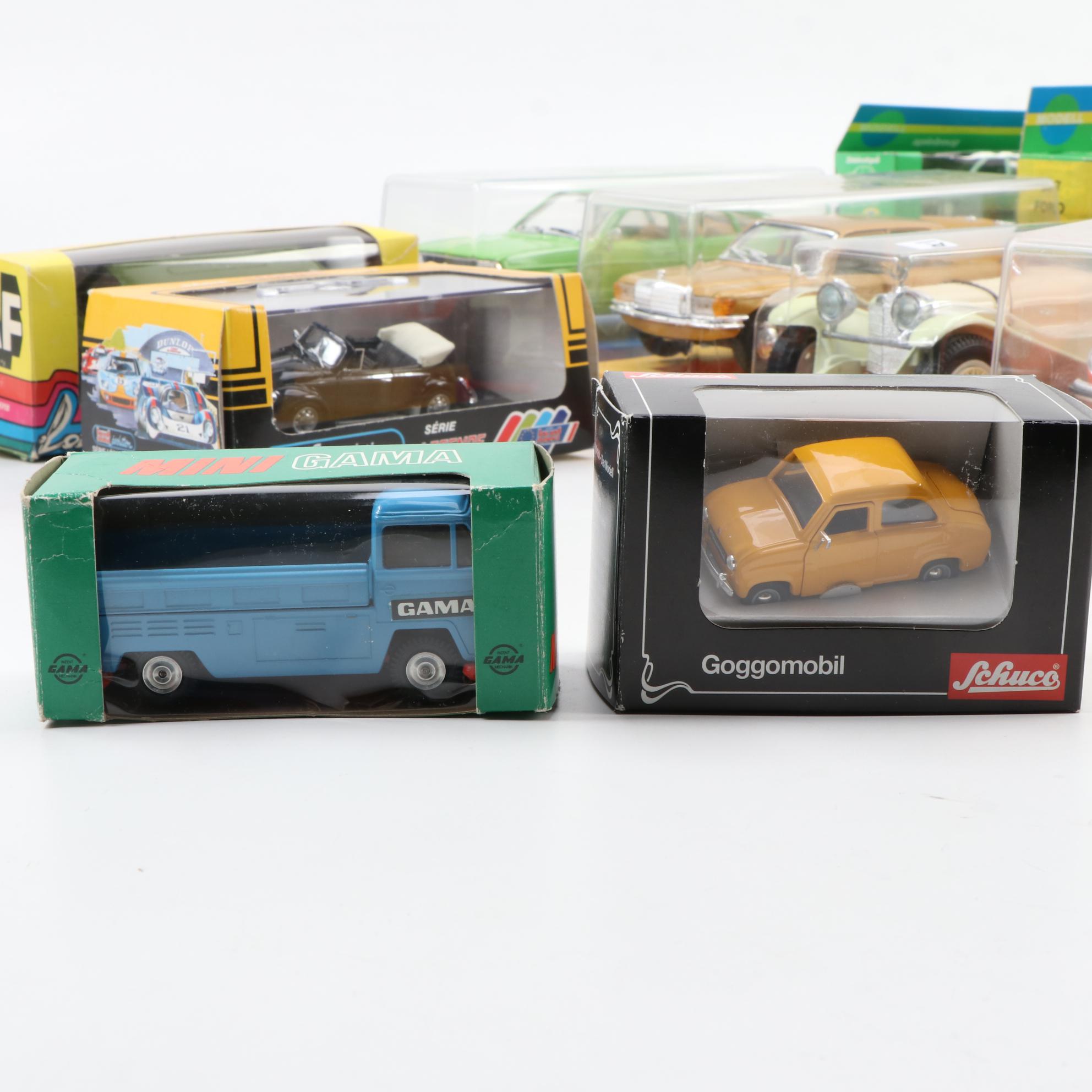 Marklin, Gama, Schuco and Other Die Cast Vehicles