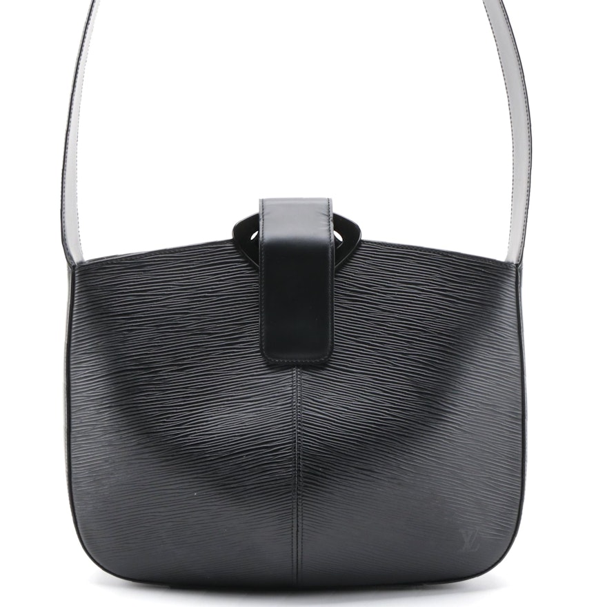 Louis Vuitton Reverie Shoulder Bag in Black Epi Leather
