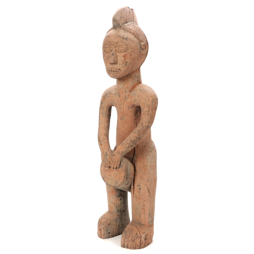 West African Hand-Carved Wood Figure