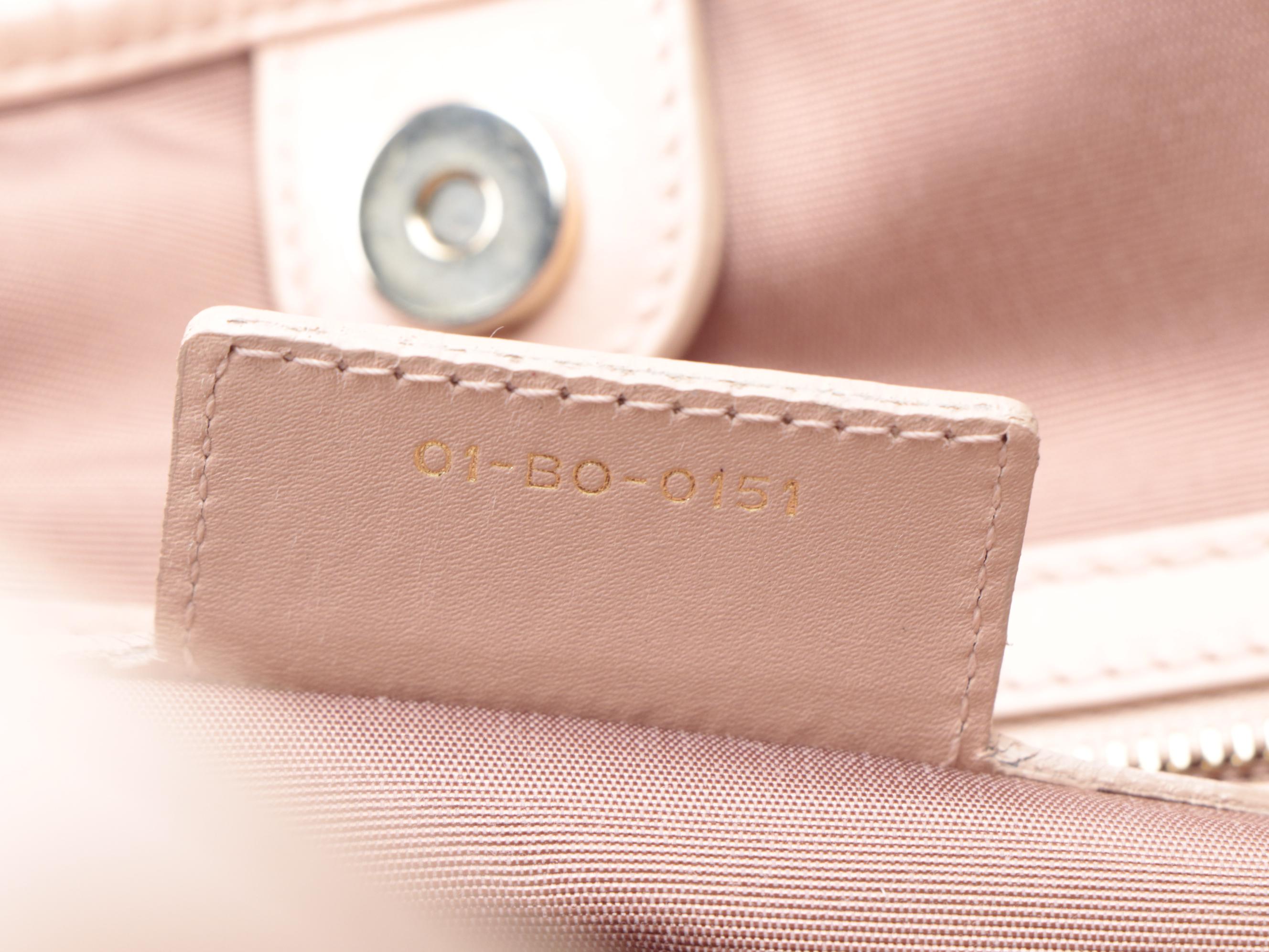 Christian Dior Mini Panarea Tote in Cannage Quilt Canvas and Smooth Leather