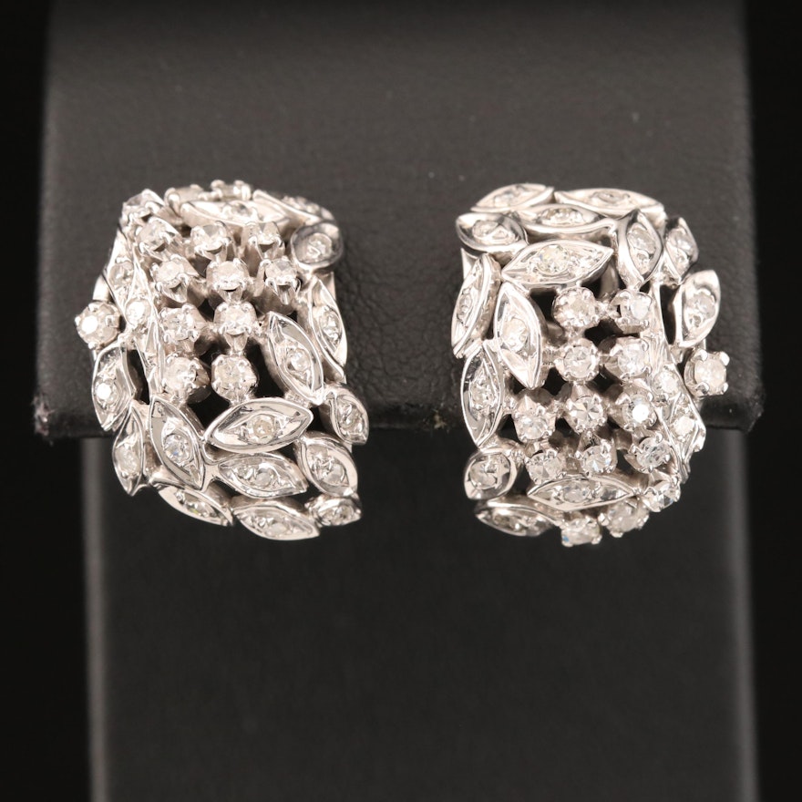 14K 1.24 CTW Diamond Earrings