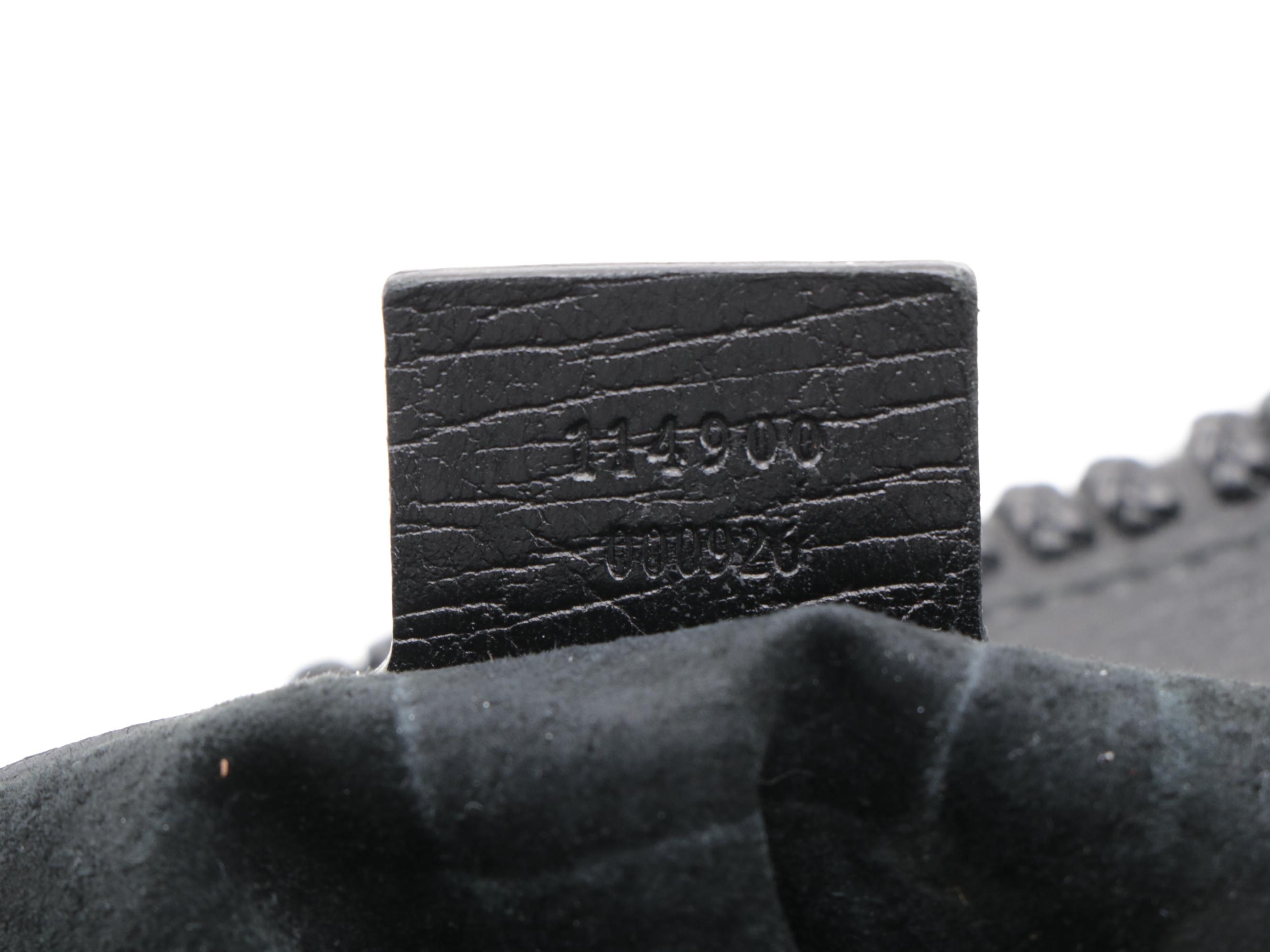 Gucci Horsebit Hobo Bag in Black Leather