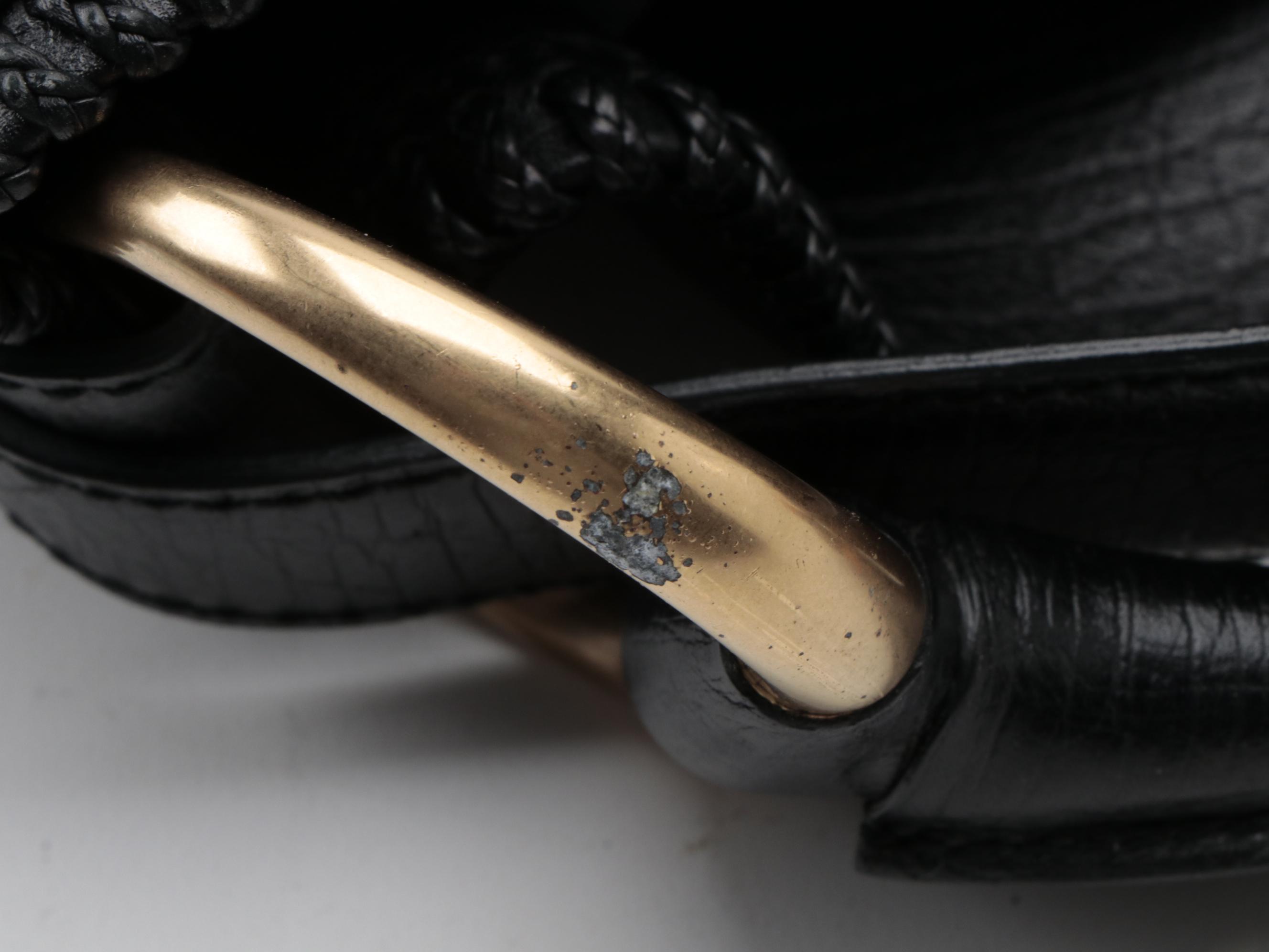 Gucci Horsebit Hobo Bag in Black Leather