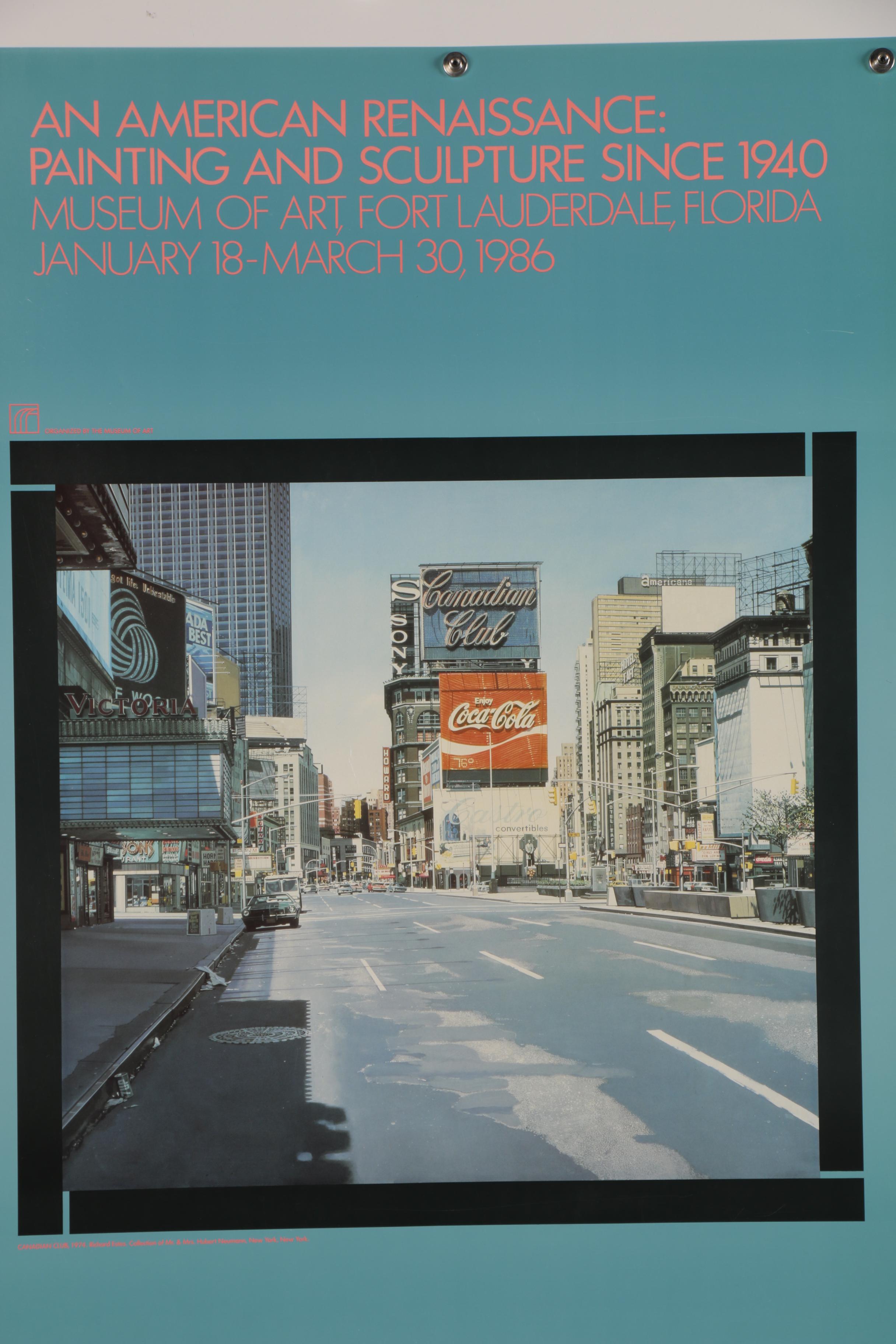 "An American Renaissance" Exhibition Poster after Richard Estes