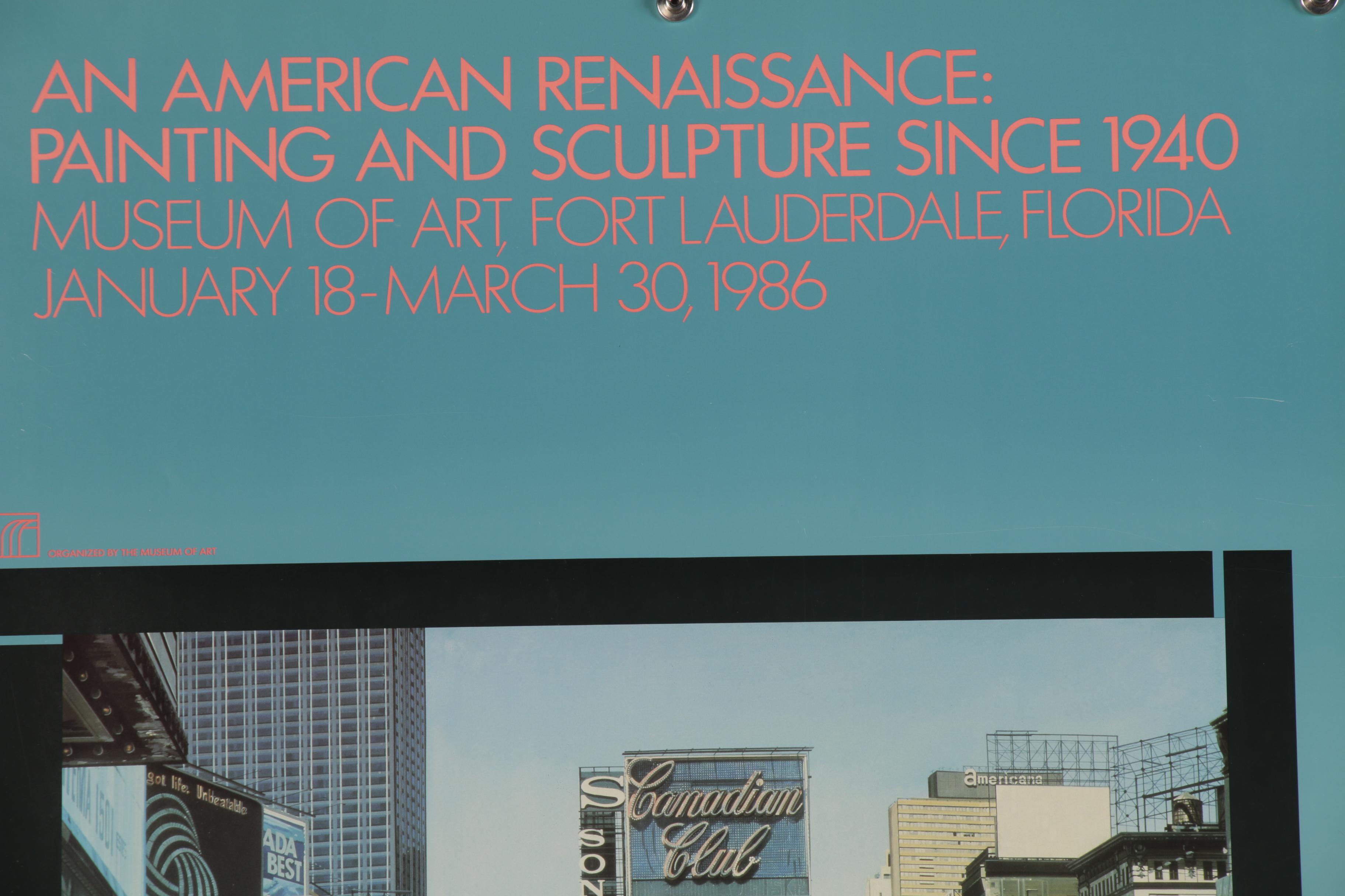 "An American Renaissance" Exhibition Poster after Richard Estes