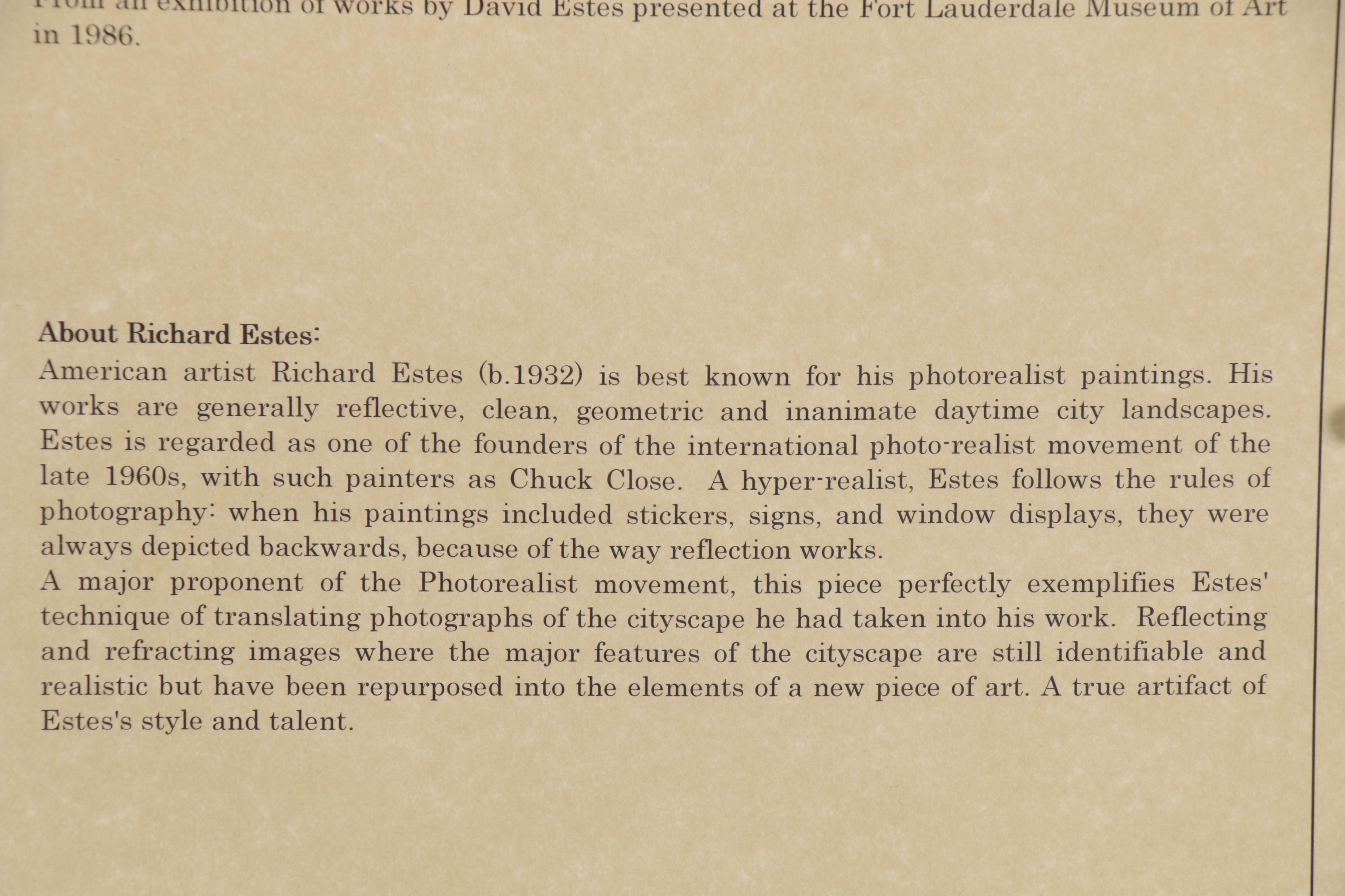 "An American Renaissance" Exhibition Poster after Richard Estes