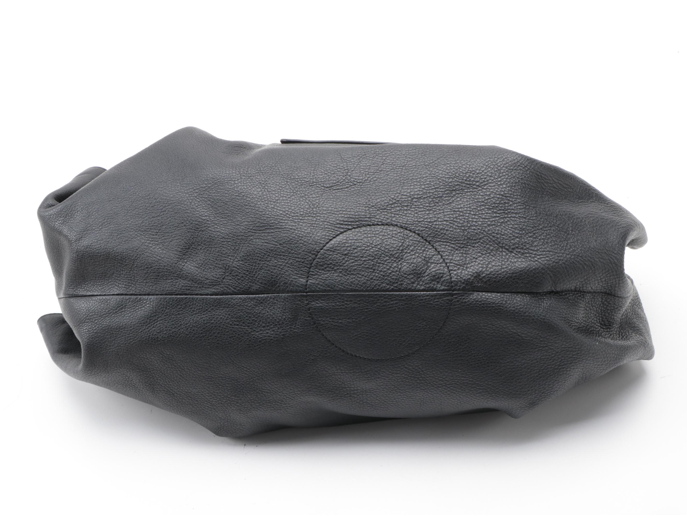 Loewe Black Nappa Leather Aire Front Pocket Hobo Bag