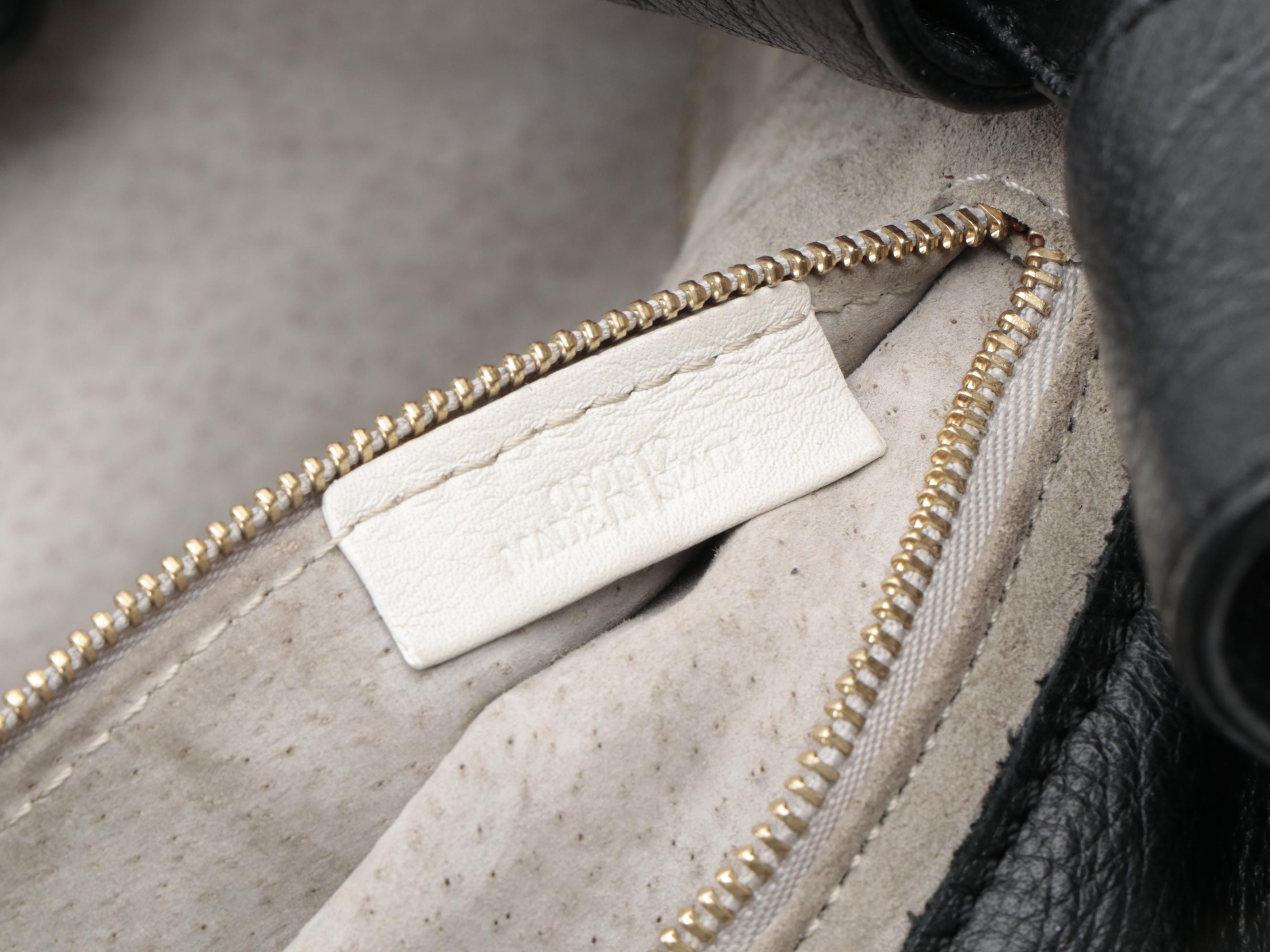 Loewe Black Nappa Leather Aire Front Pocket Hobo Bag