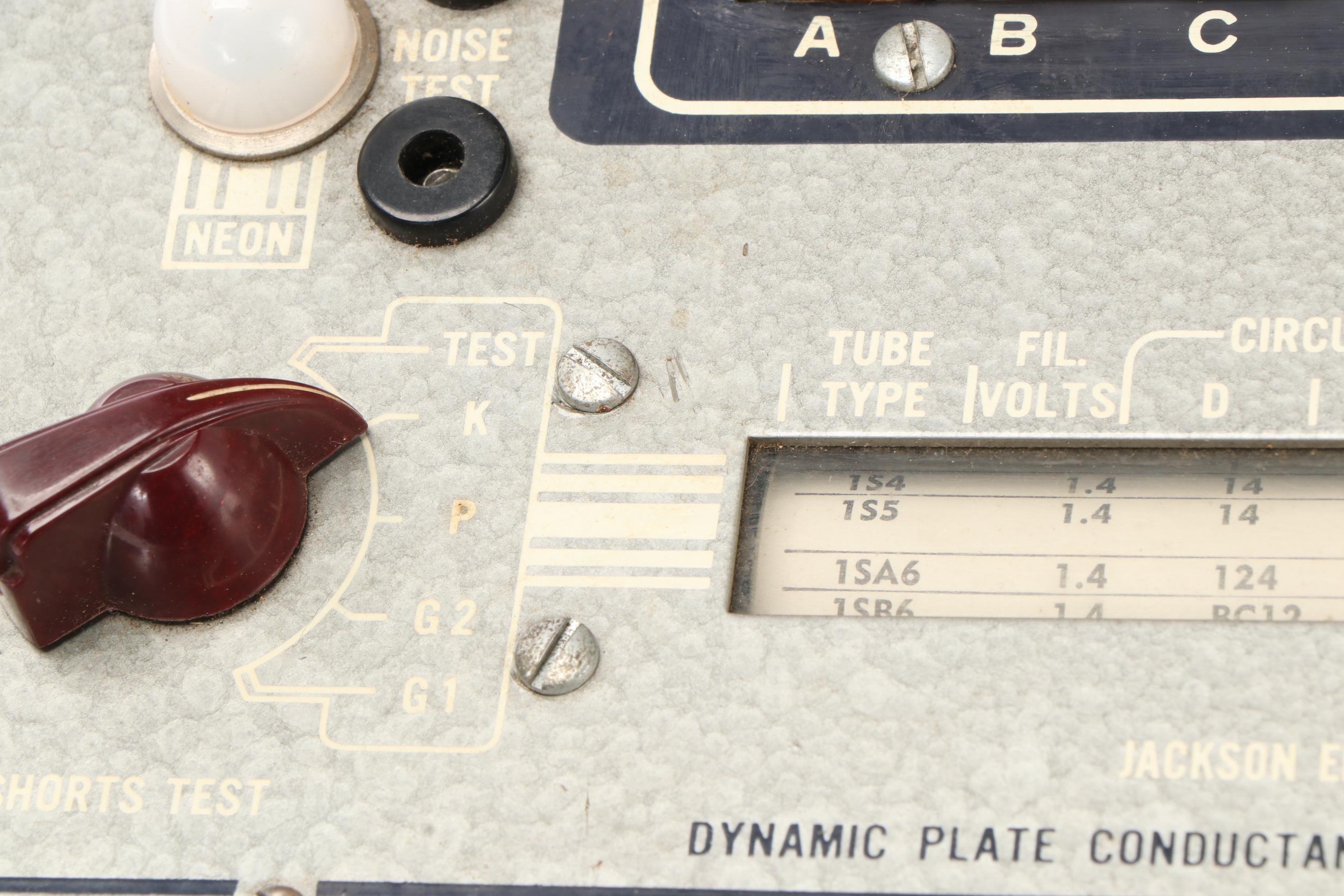 Jackson Electrical Instrument Company Tube Tester Model 648