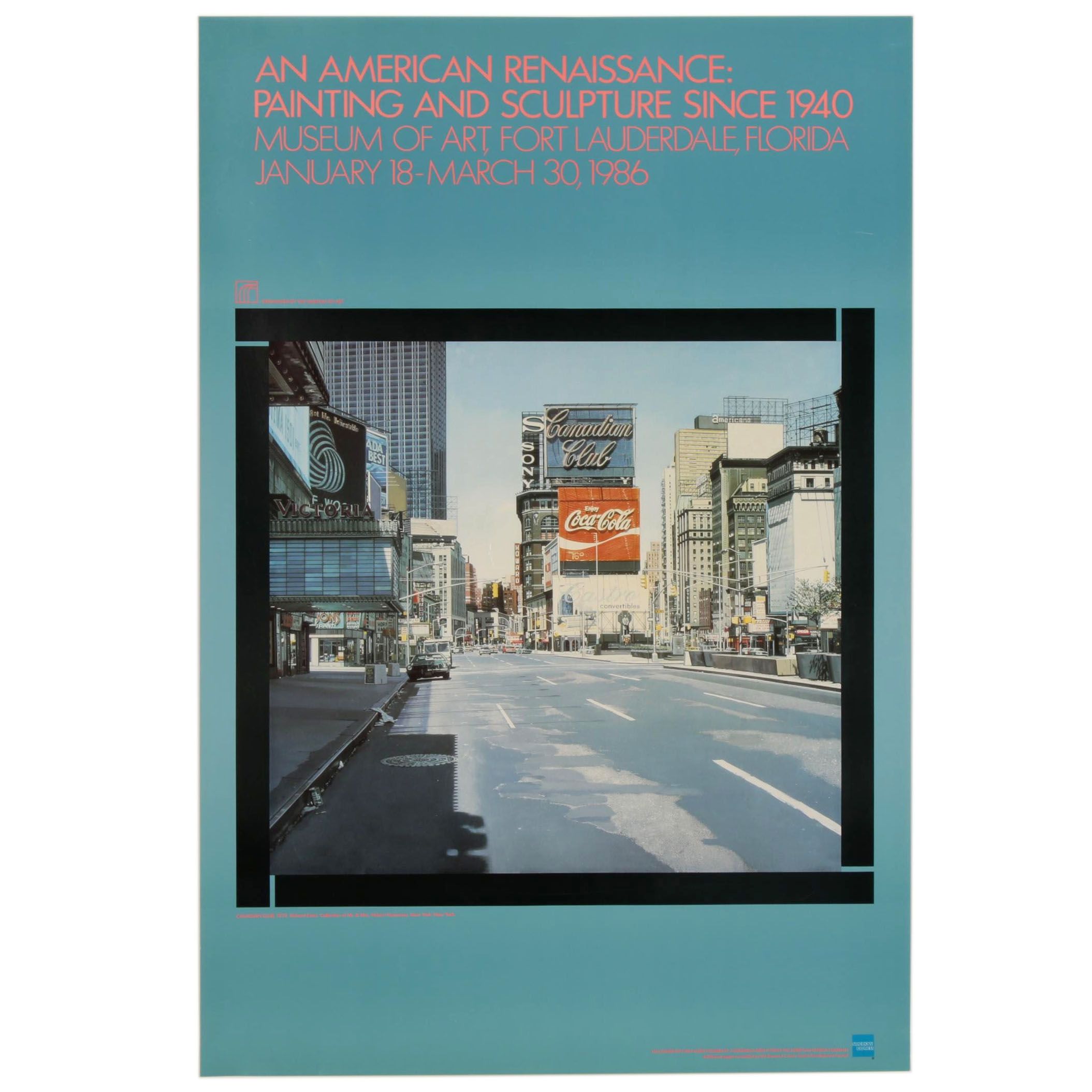 "An American Renaissance" Exhibition Poster after Richard Estes
