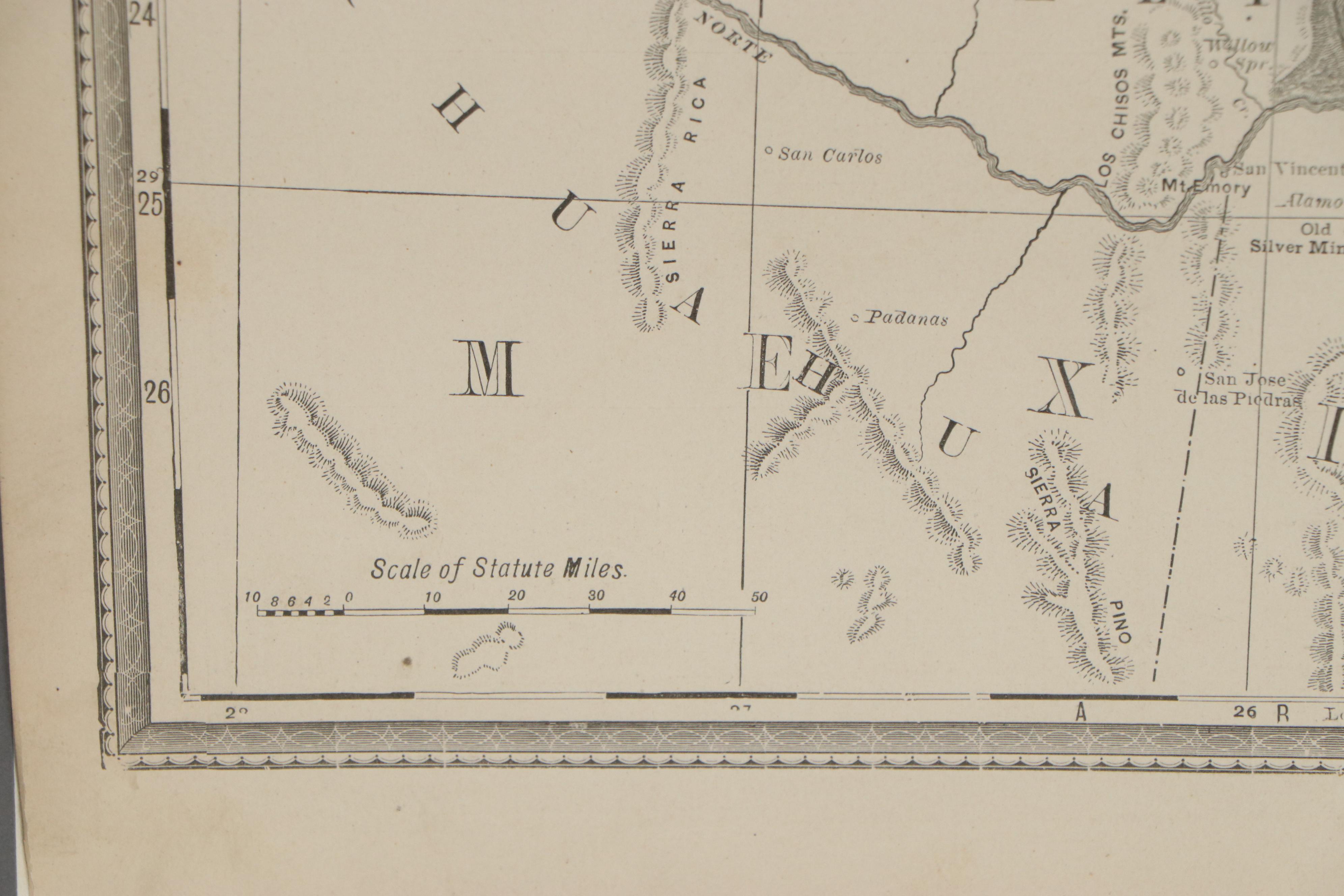 Rand McNally & Co. Railroad Map of Western Texas, Late 19th Century