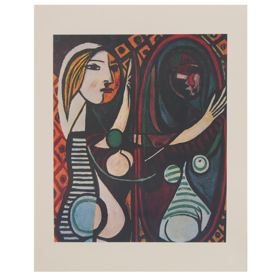 Offset Lithograph after Pablo Picasso "Girl Before a Mirror"