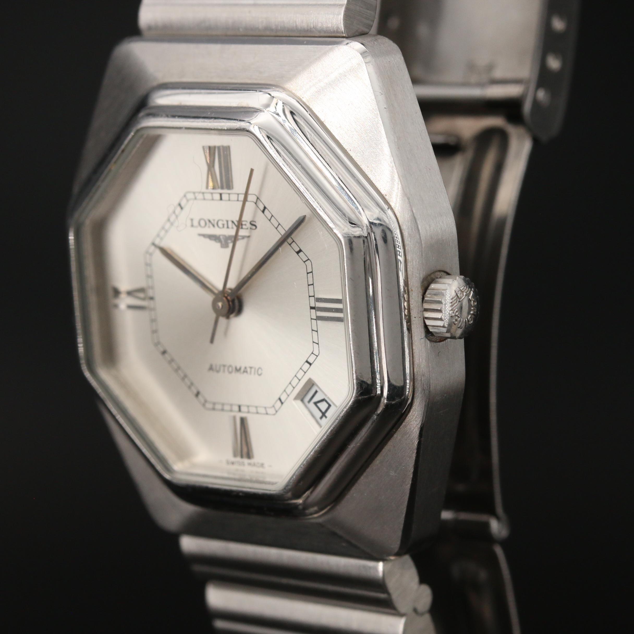 1976 Longines Stainless Steel Automatic Watch