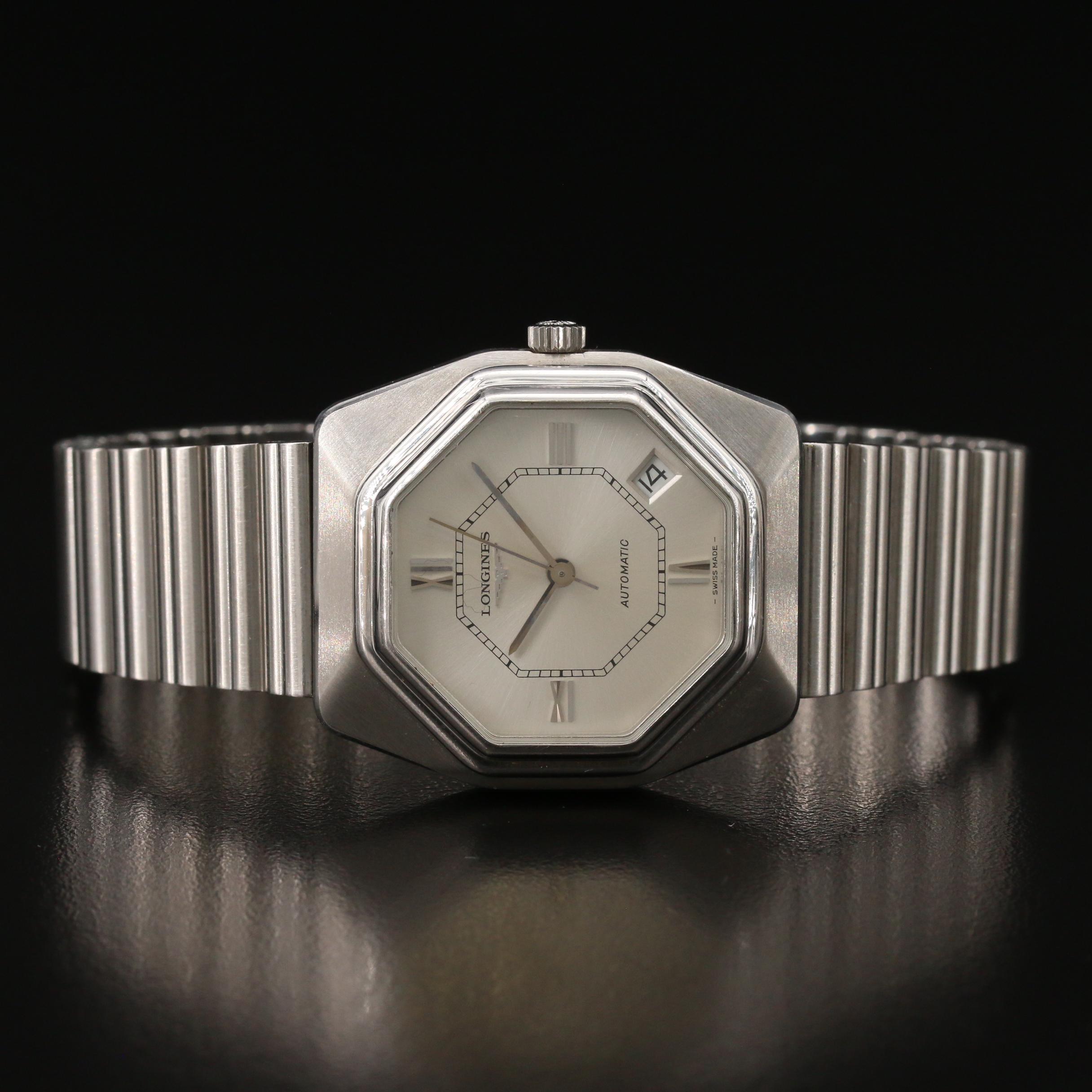1976 Longines Stainless Steel Automatic Watch