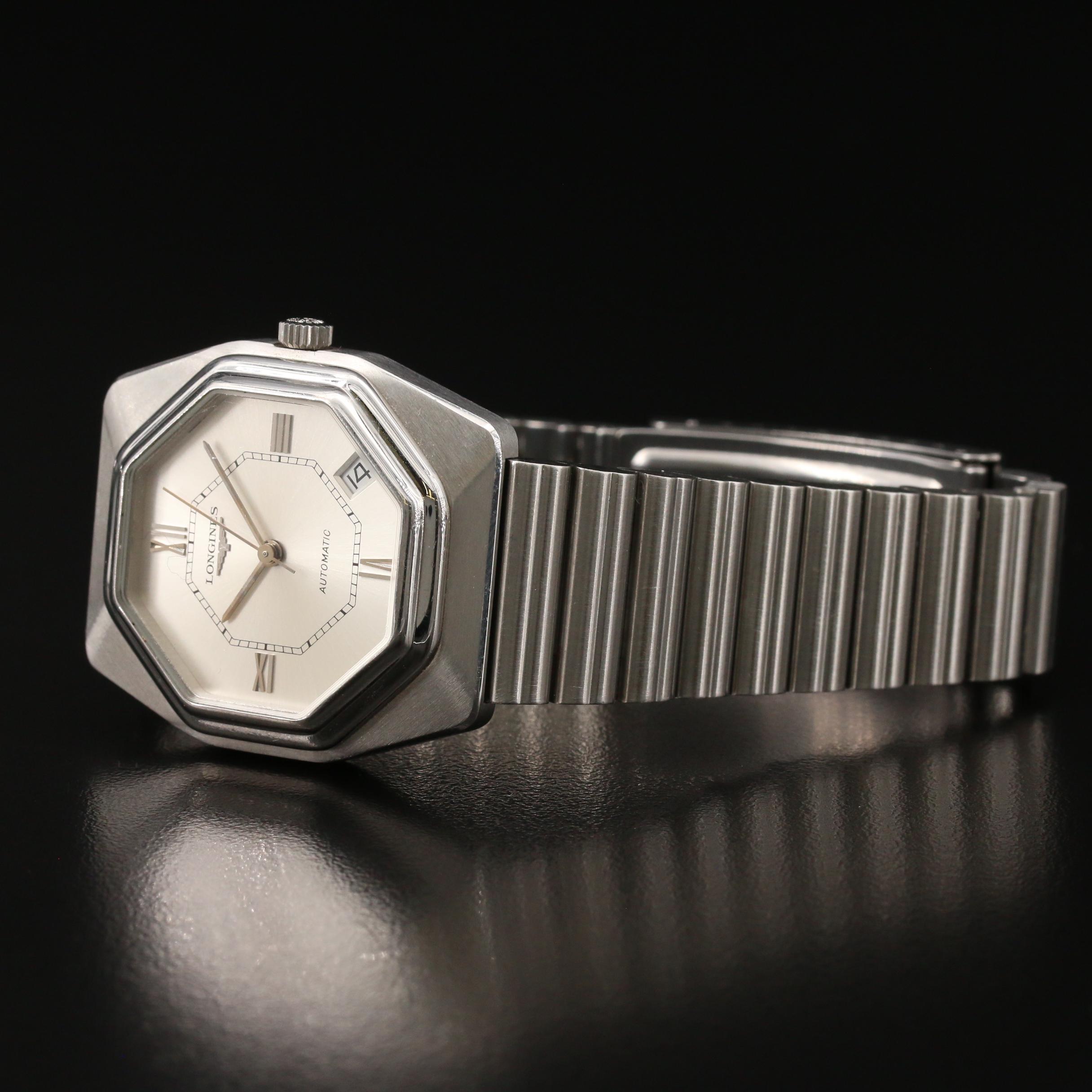 1976 Longines Stainless Steel Automatic Watch